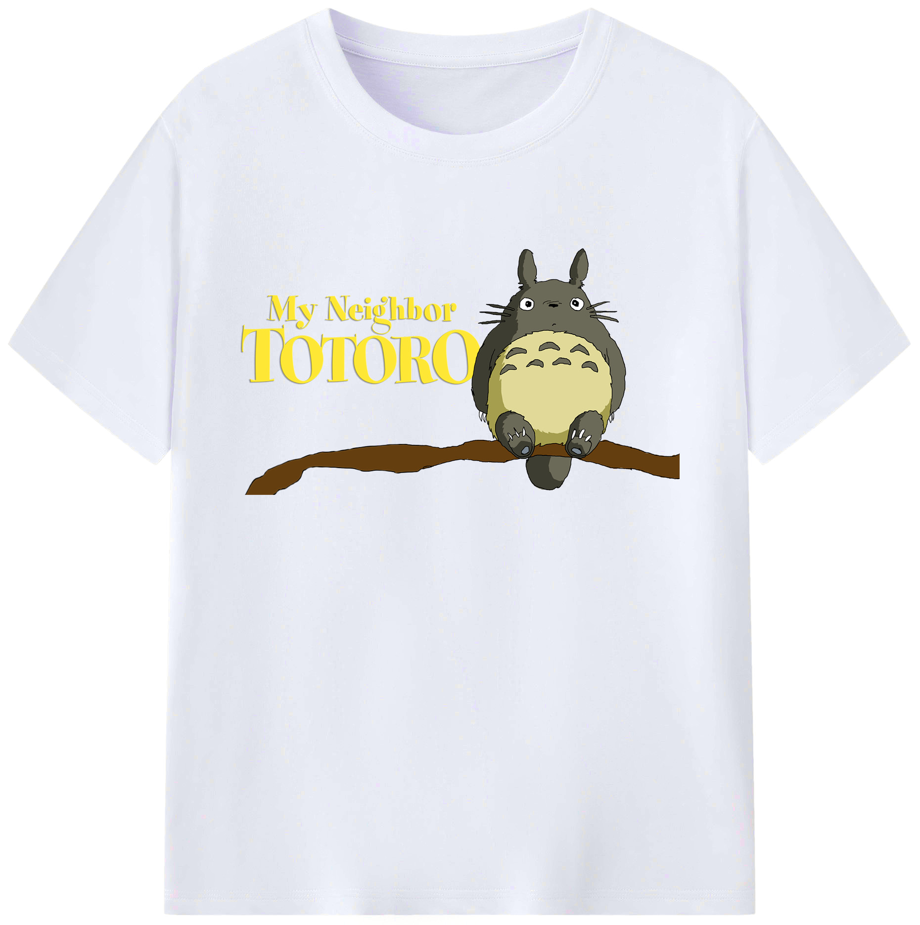 （画像用） となりのトトロ 草壁メイ 草壁サツキ My Neighbor Totoro Satsuki Kusakabe Mei Kusakabe 綿100％ メンズ半袖Tシャツ｜肌触りやわらか＆通気性