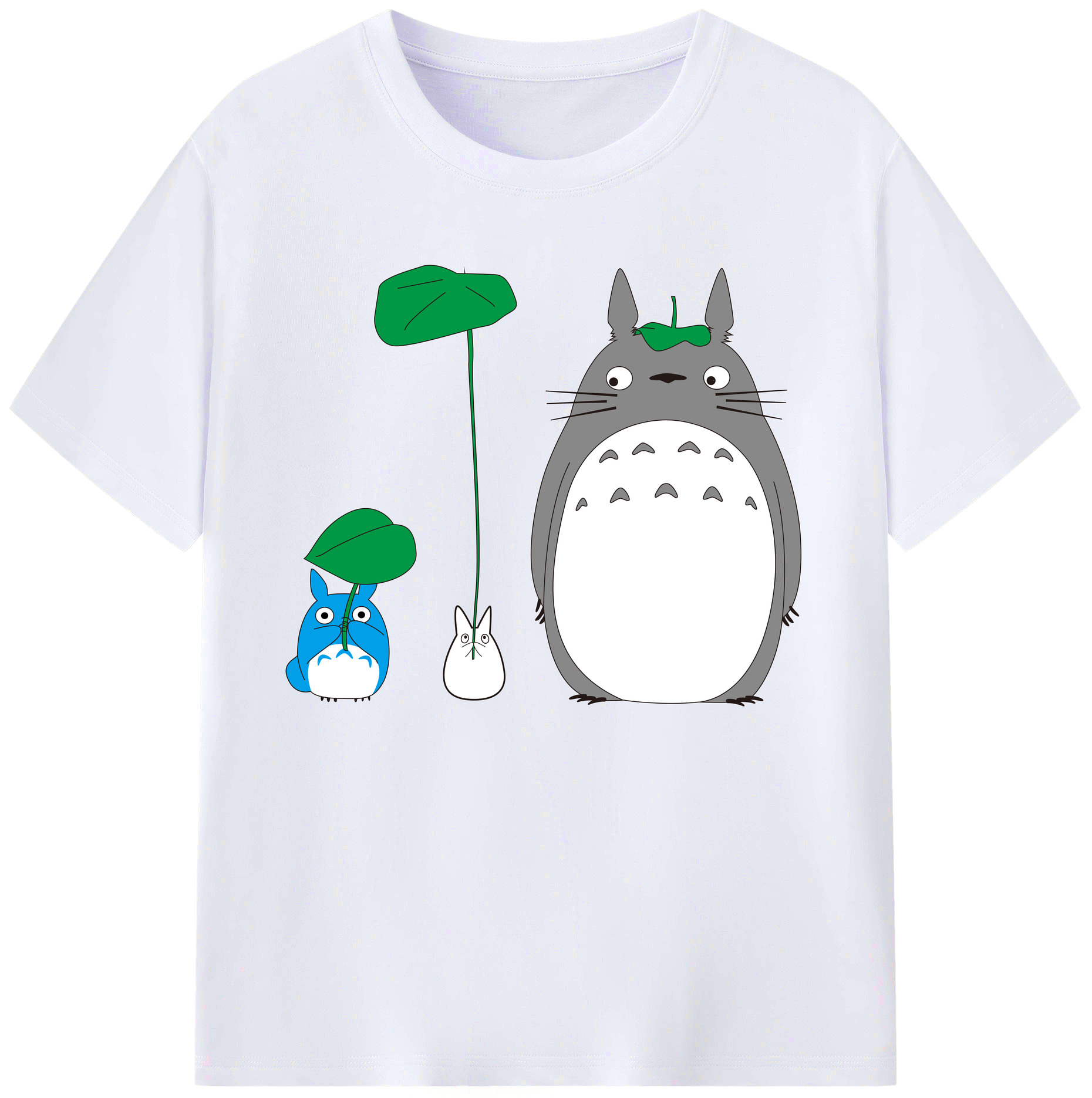 （画像用） となりのトトロ 草壁メイ 草壁サツキ My Neighbor Totoro Satsuki Kusakabe Mei Kusakabe 綿100％ メンズ半袖Tシャツ｜肌触りやわらか＆通気性