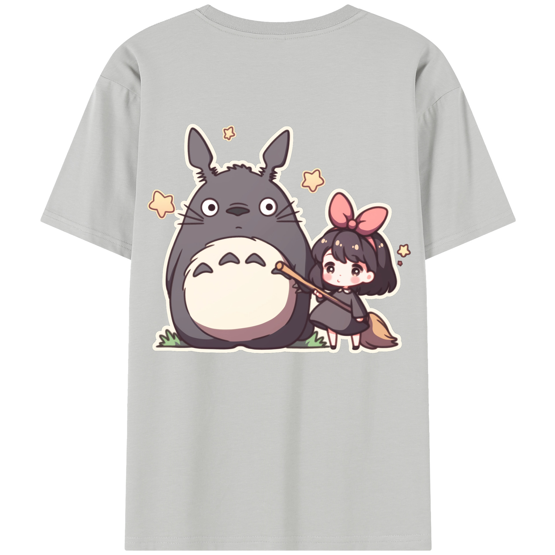（画像用） となりのトトロ 草壁メイ 草壁サツキ My Neighbor Totoro Satsuki Kusakabe Mei Kusakabe レディース半袖Tシャツ(バックプリント)