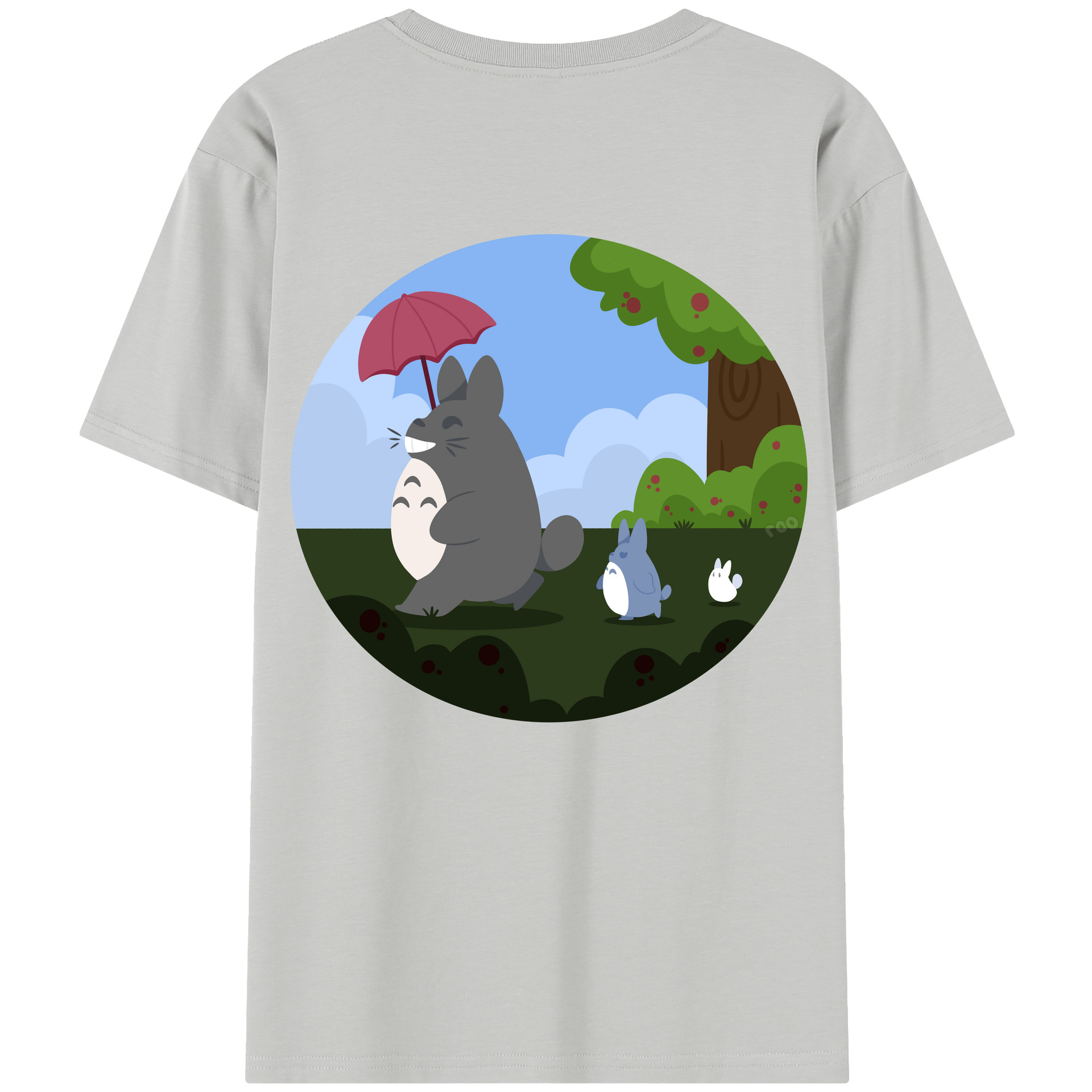 （画像用） となりのトトロ 草壁メイ 草壁サツキ My Neighbor Totoro Satsuki Kusakabe Mei Kusakabe レディース半袖Tシャツ(バックプリント)