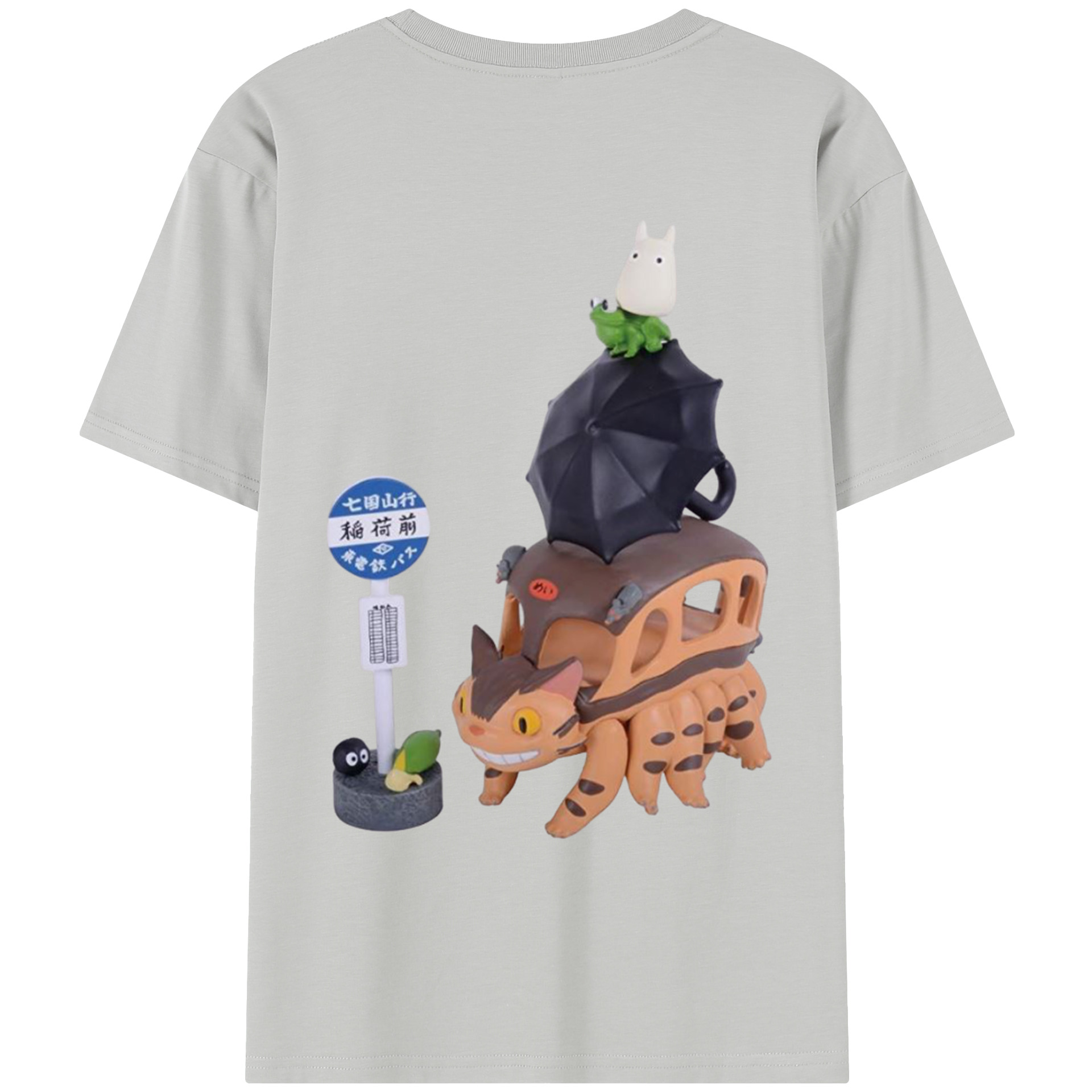 （画像用） となりのトトロ 草壁メイ 草壁サツキ My Neighbor Totoro Satsuki Kusakabe Mei Kusakabe レディース半袖Tシャツ(バックプリント)