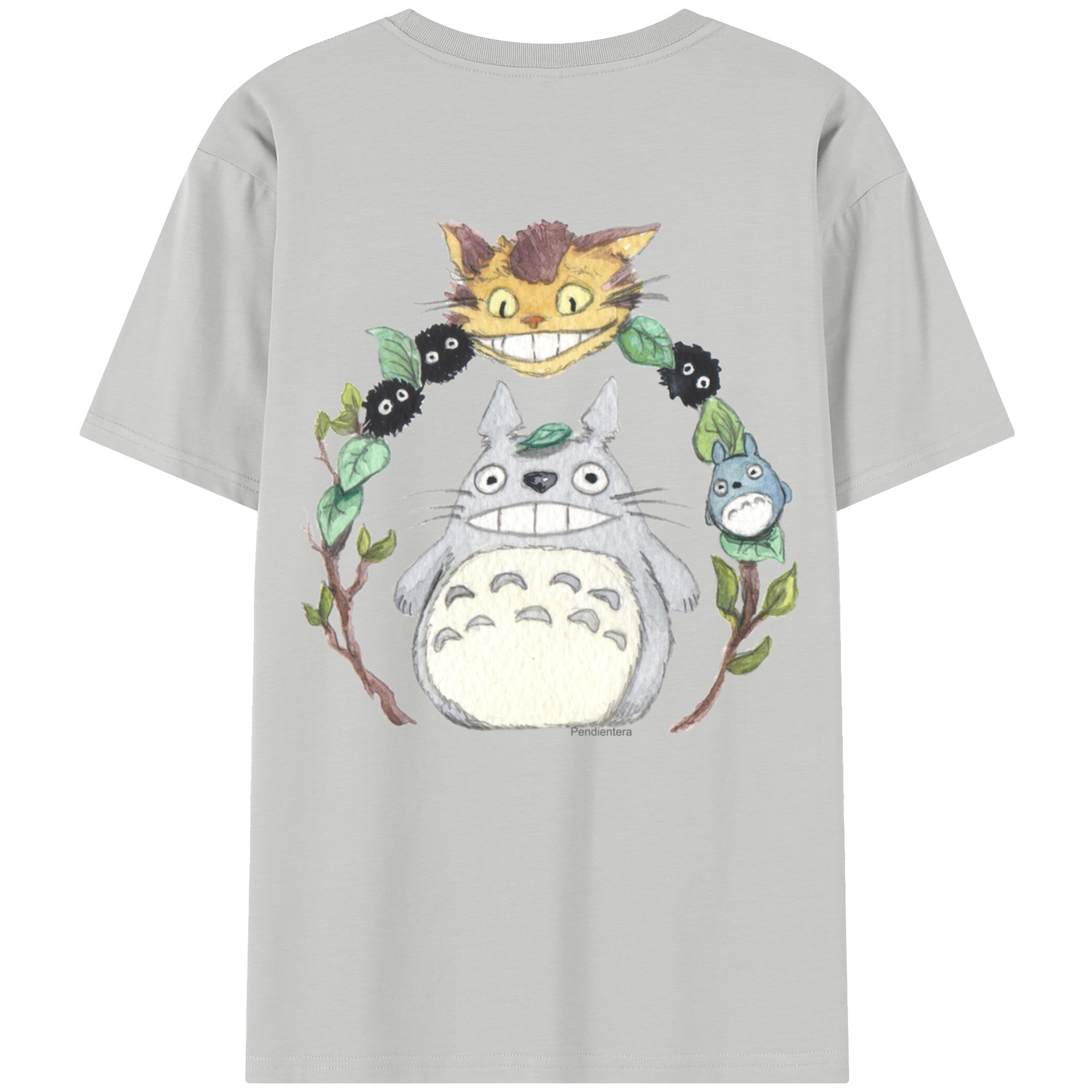 （画像用） となりのトトロ 草壁メイ 草壁サツキ My Neighbor Totoro Satsuki Kusakabe Mei Kusakabe レディース半袖Tシャツ(バックプリント)