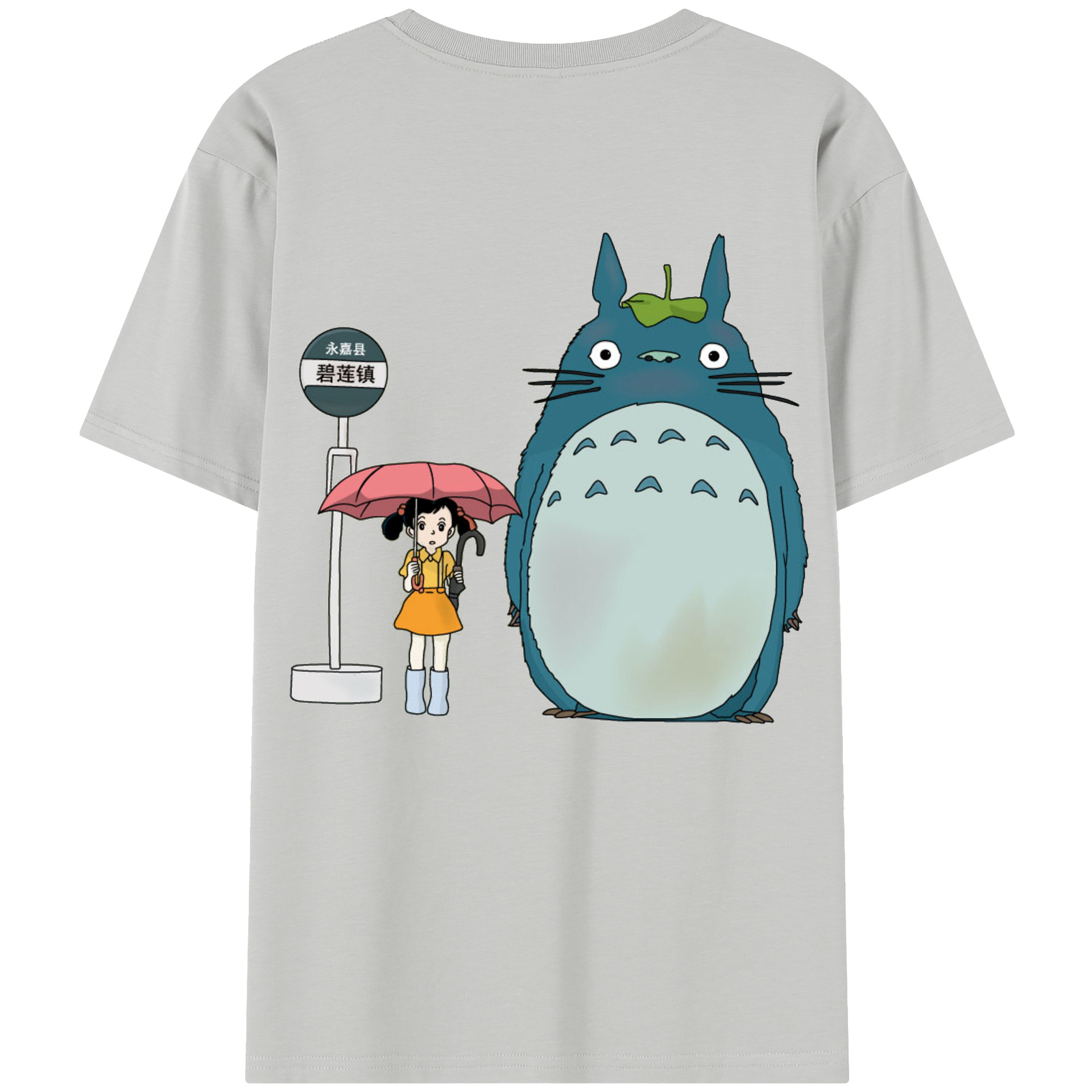 （画像用） となりのトトロ 草壁メイ 草壁サツキ My Neighbor Totoro Satsuki Kusakabe Mei Kusakabe レディース半袖Tシャツ(バックプリント)