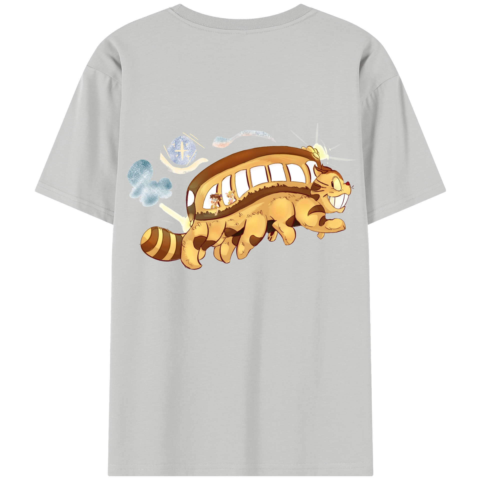 （画像用） となりのトトロ 草壁メイ 草壁サツキ My Neighbor Totoro Satsuki Kusakabe Mei Kusakabe レディース半袖Tシャツ(バックプリント)