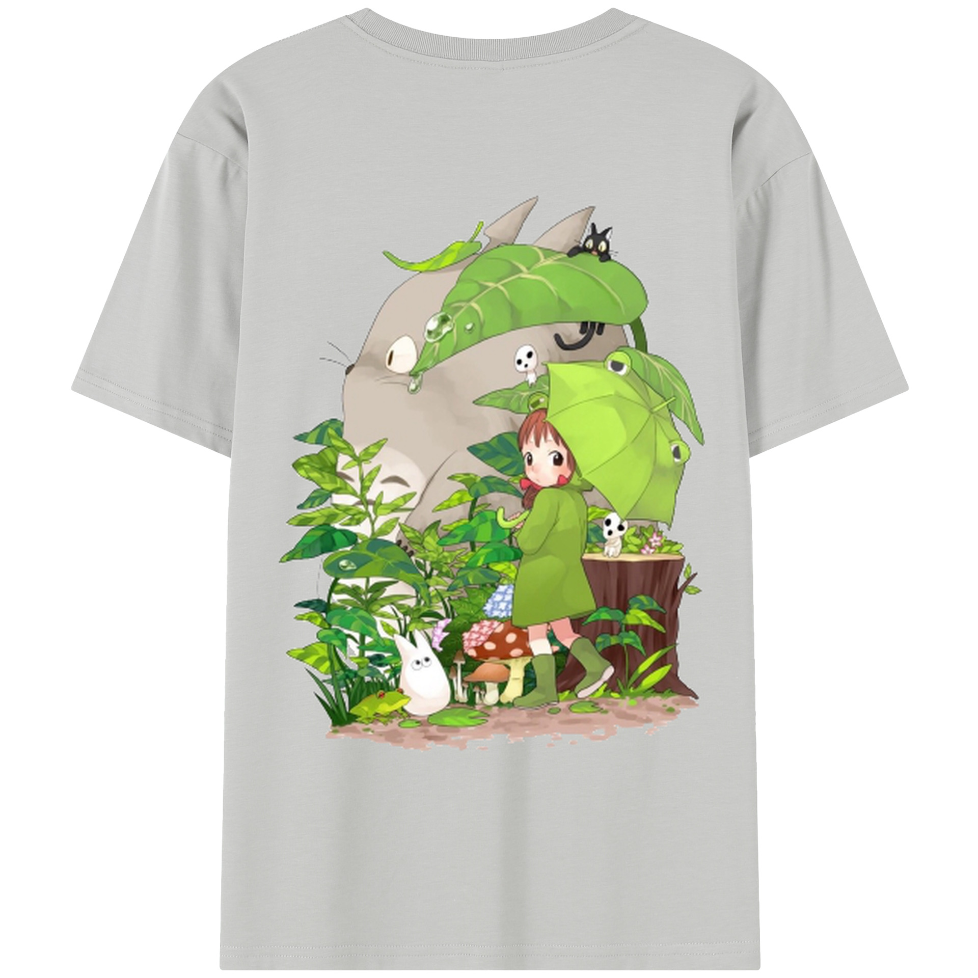 （画像用） となりのトトロ 草壁メイ 草壁サツキ My Neighbor Totoro Satsuki Kusakabe Mei Kusakabe レディース半袖Tシャツ(バックプリント)