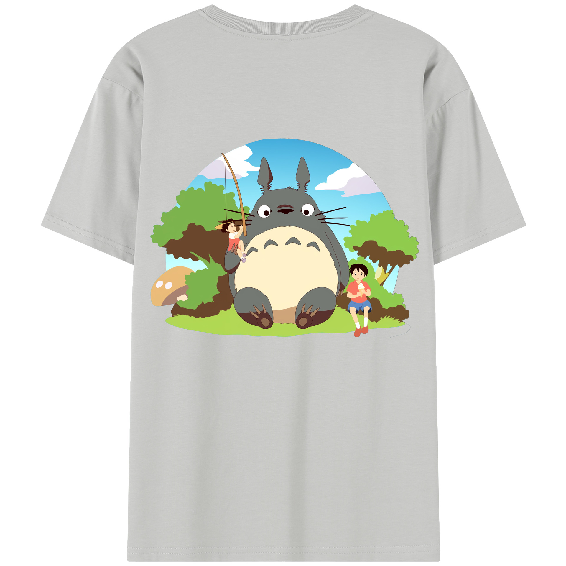 （画像用） となりのトトロ 草壁メイ 草壁サツキ My Neighbor Totoro Satsuki Kusakabe Mei Kusakabe レディース半袖Tシャツ(バックプリント)