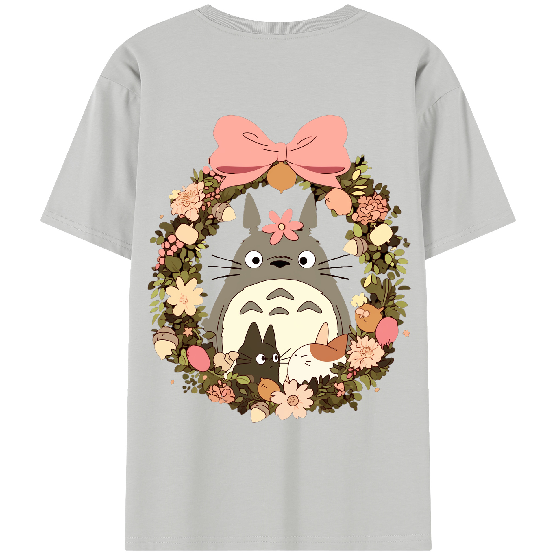 （画像用） となりのトトロ 草壁メイ 草壁サツキ My Neighbor Totoro Satsuki Kusakabe Mei Kusakabe レディース半袖Tシャツ(バックプリント)