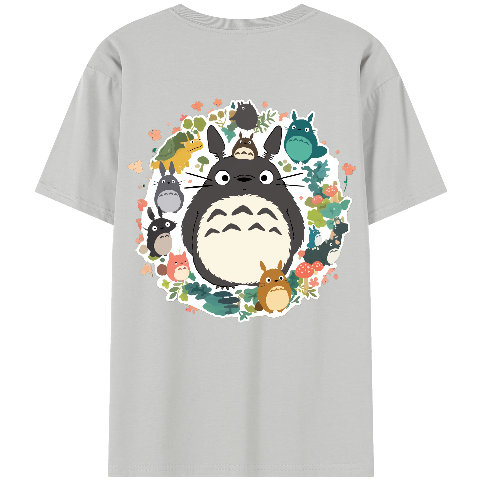 （画像用） となりのトトロ 草壁メイ 草壁サツキ My Neighbor Totoro Satsuki Kusakabe Mei Kusakabe レディース半袖Tシャツ(バックプリント)
