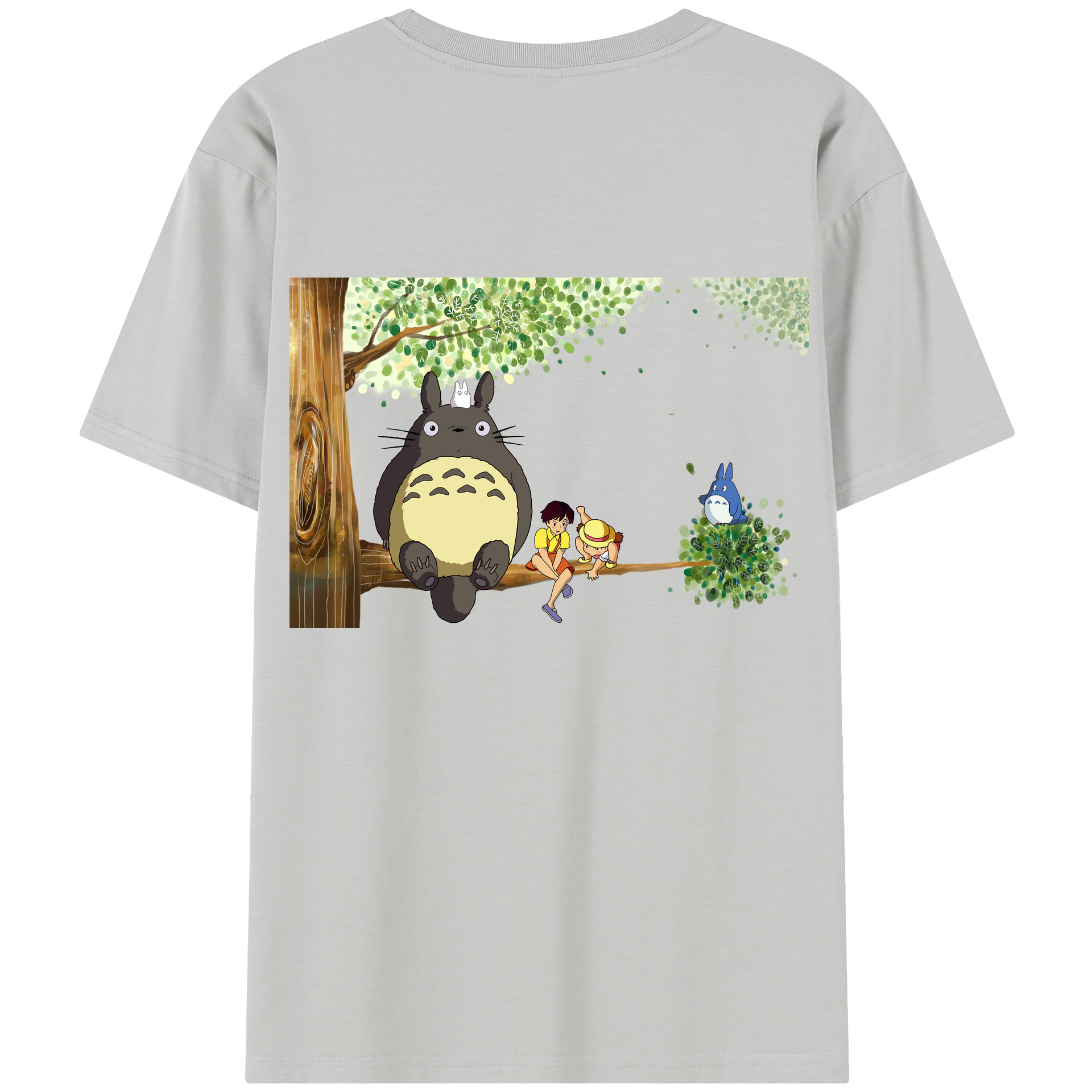 （画像用） となりのトトロ 草壁メイ 草壁サツキ My Neighbor Totoro Satsuki Kusakabe Mei Kusakabe レディース半袖Tシャツ(バックプリント)