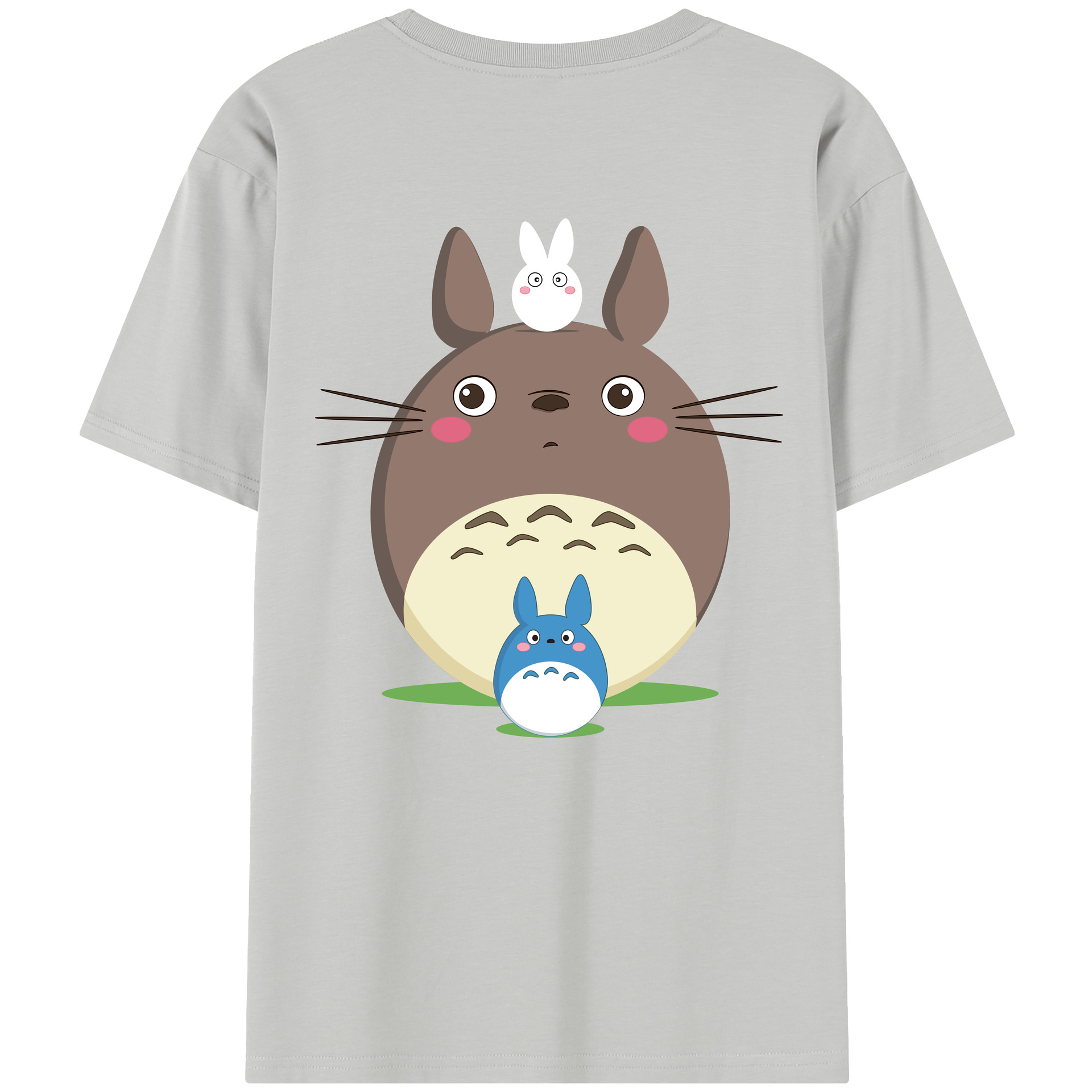 （画像用） となりのトトロ 草壁メイ 草壁サツキ My Neighbor Totoro Satsuki Kusakabe Mei Kusakabe レディース半袖Tシャツ(バックプリント)