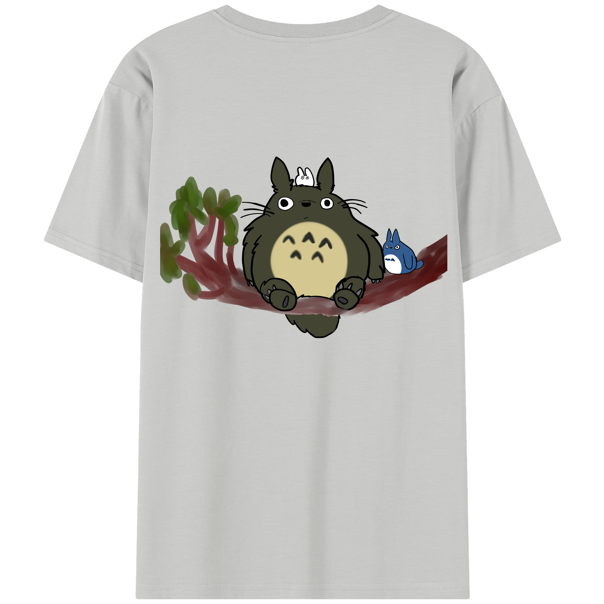 （画像用） となりのトトロ 草壁メイ 草壁サツキ My Neighbor Totoro Satsuki Kusakabe Mei Kusakabe レディース半袖Tシャツ(バックプリント)
