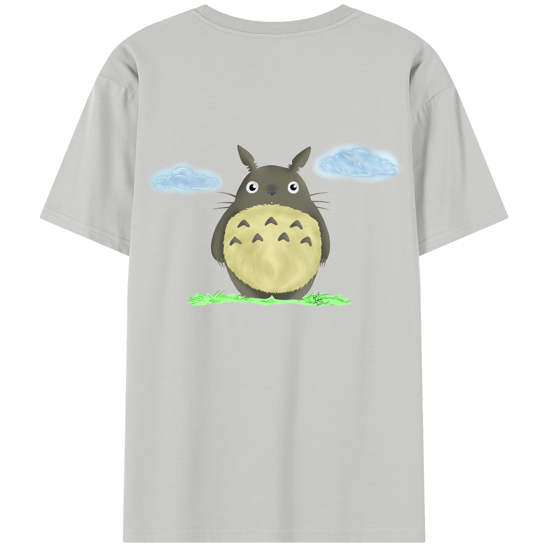（画像用） となりのトトロ 草壁メイ 草壁サツキ My Neighbor Totoro Satsuki Kusakabe Mei Kusakabe レディース半袖Tシャツ(バックプリント)