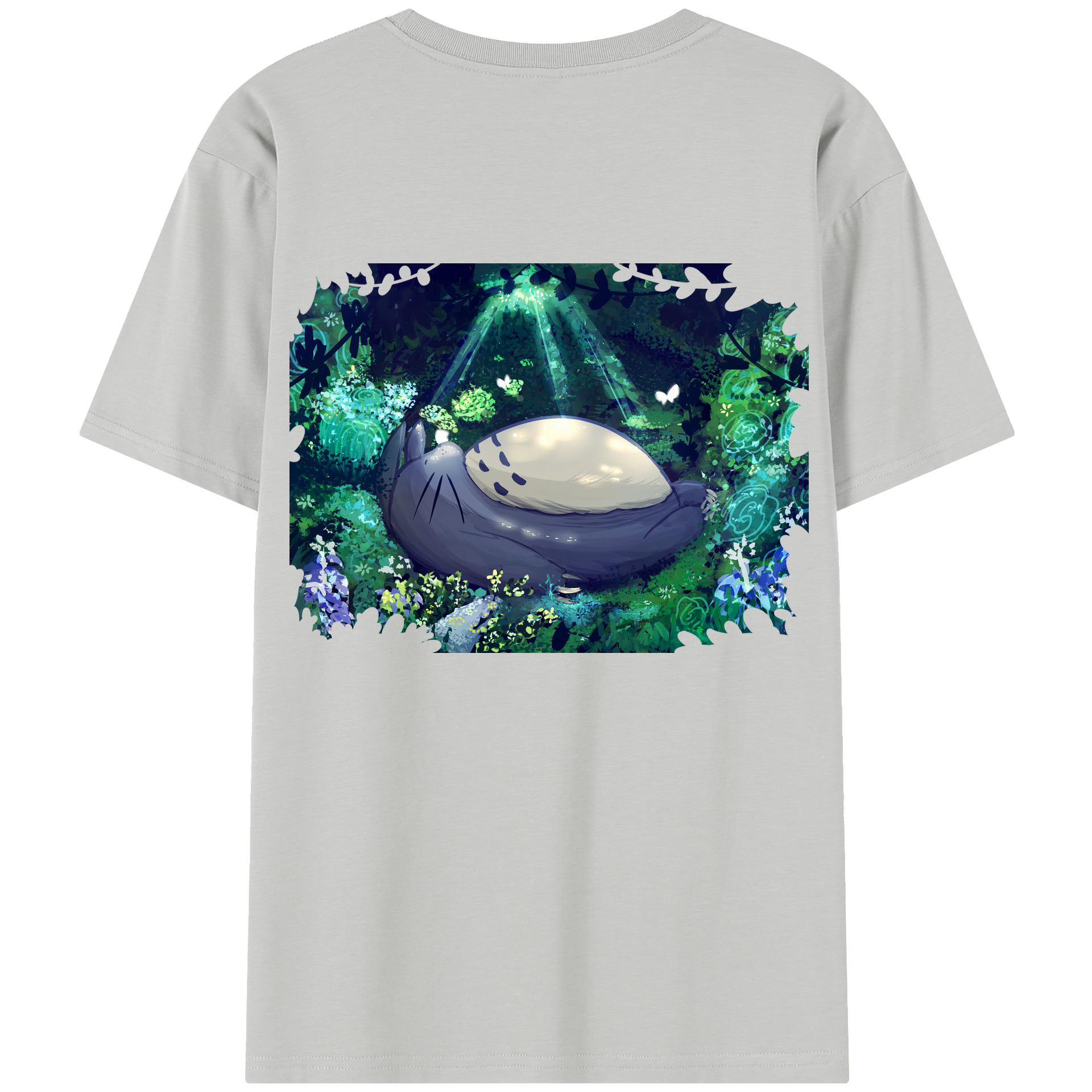 （画像用） となりのトトロ 草壁メイ 草壁サツキ My Neighbor Totoro Satsuki Kusakabe Mei Kusakabe レディース半袖Tシャツ(バックプリント)