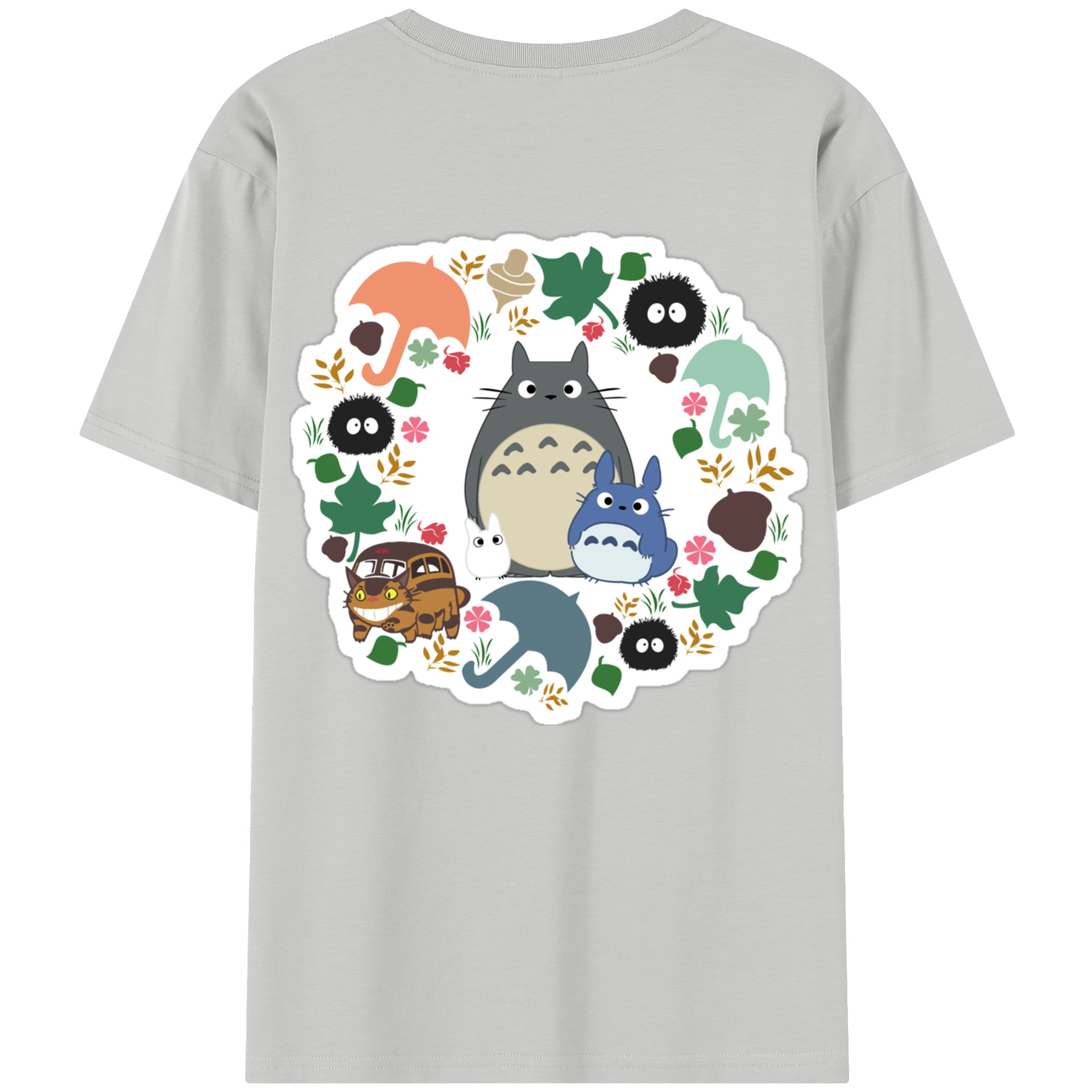 （画像用） となりのトトロ 草壁メイ 草壁サツキ My Neighbor Totoro Satsuki Kusakabe Mei Kusakabe レディース半袖Tシャツ(バックプリント)