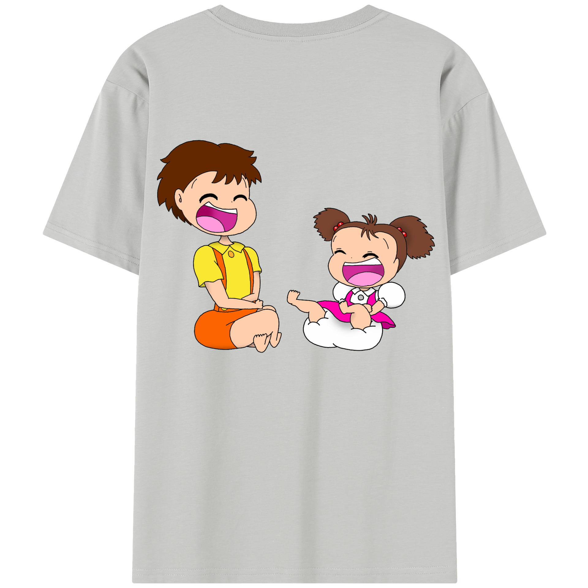 （画像用） となりのトトロ 草壁メイ 草壁サツキ My Neighbor Totoro Satsuki Kusakabe Mei Kusakabe レディース半袖Tシャツ(バックプリント)