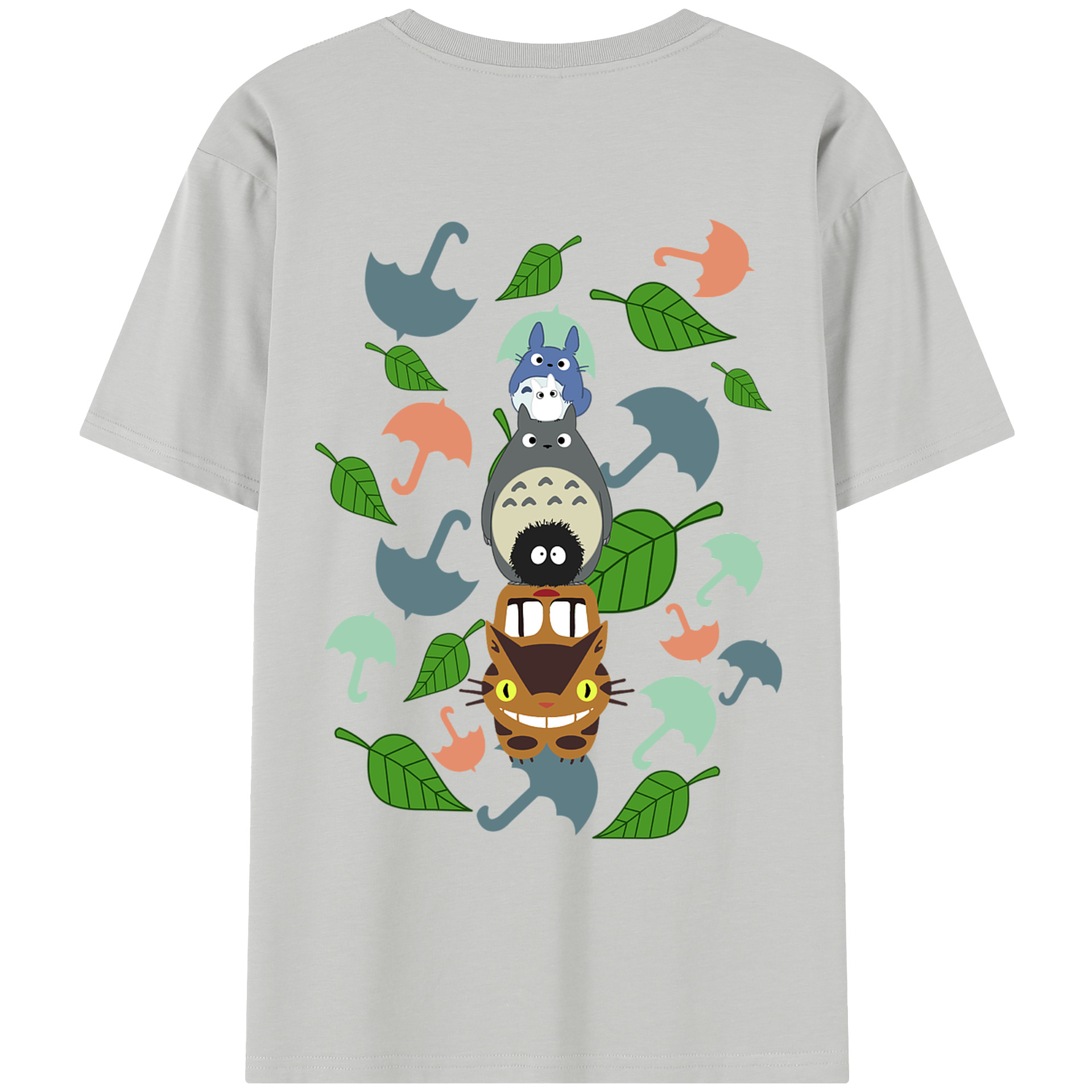 （画像用） となりのトトロ 草壁メイ 草壁サツキ My Neighbor Totoro Satsuki Kusakabe Mei Kusakabe レディース半袖Tシャツ(バックプリント)