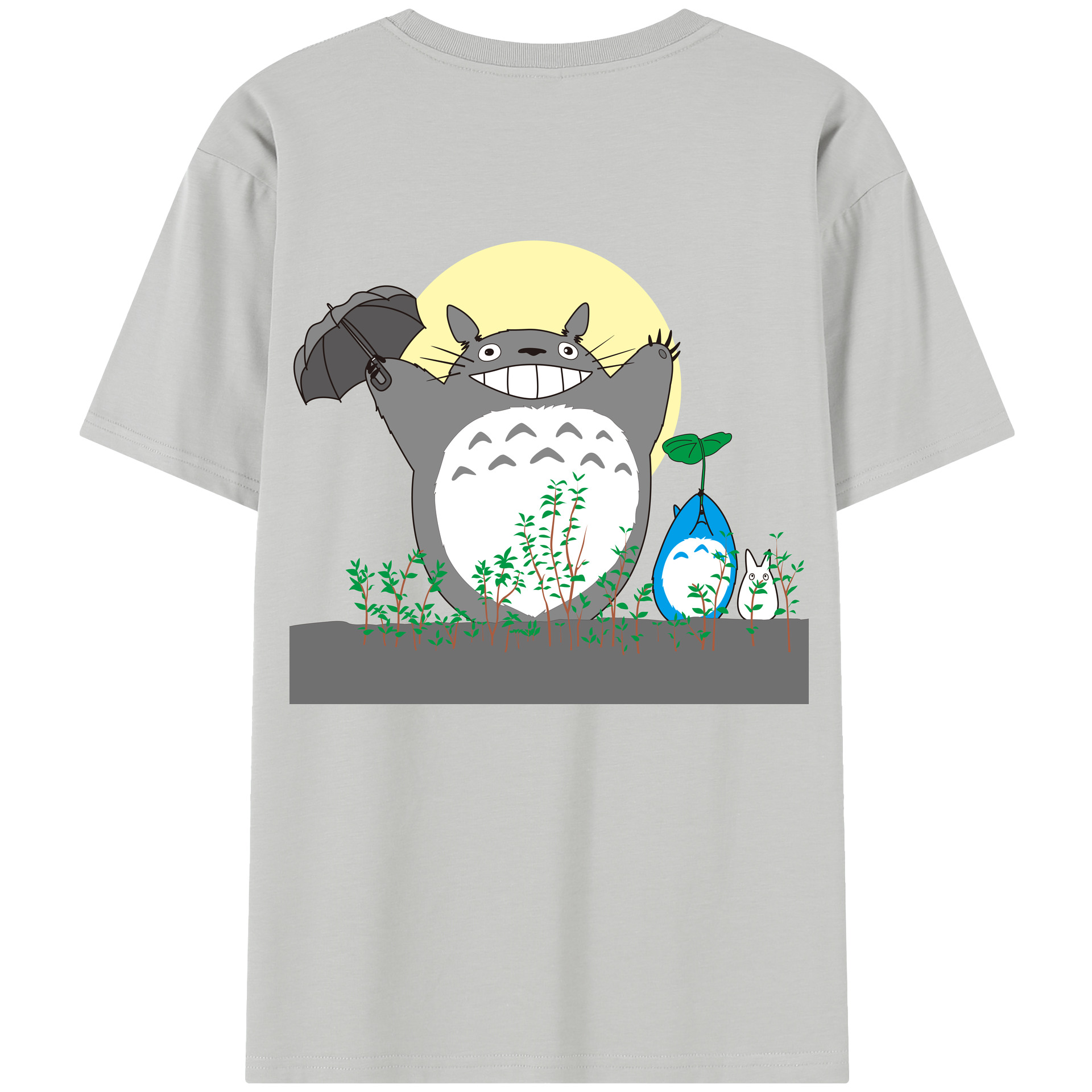 （画像用） となりのトトロ 草壁メイ 草壁サツキ My Neighbor Totoro Satsuki Kusakabe Mei Kusakabe レディース半袖Tシャツ(バックプリント)