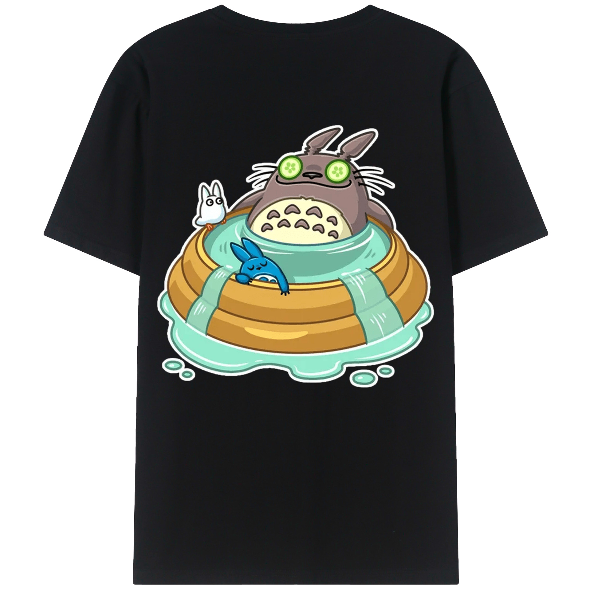 （画像用） となりのトトロ 草壁メイ 草壁サツキ My Neighbor Totoro Satsuki Kusakabe Mei Kusakabe レディース半袖Tシャツ(バックプリント)