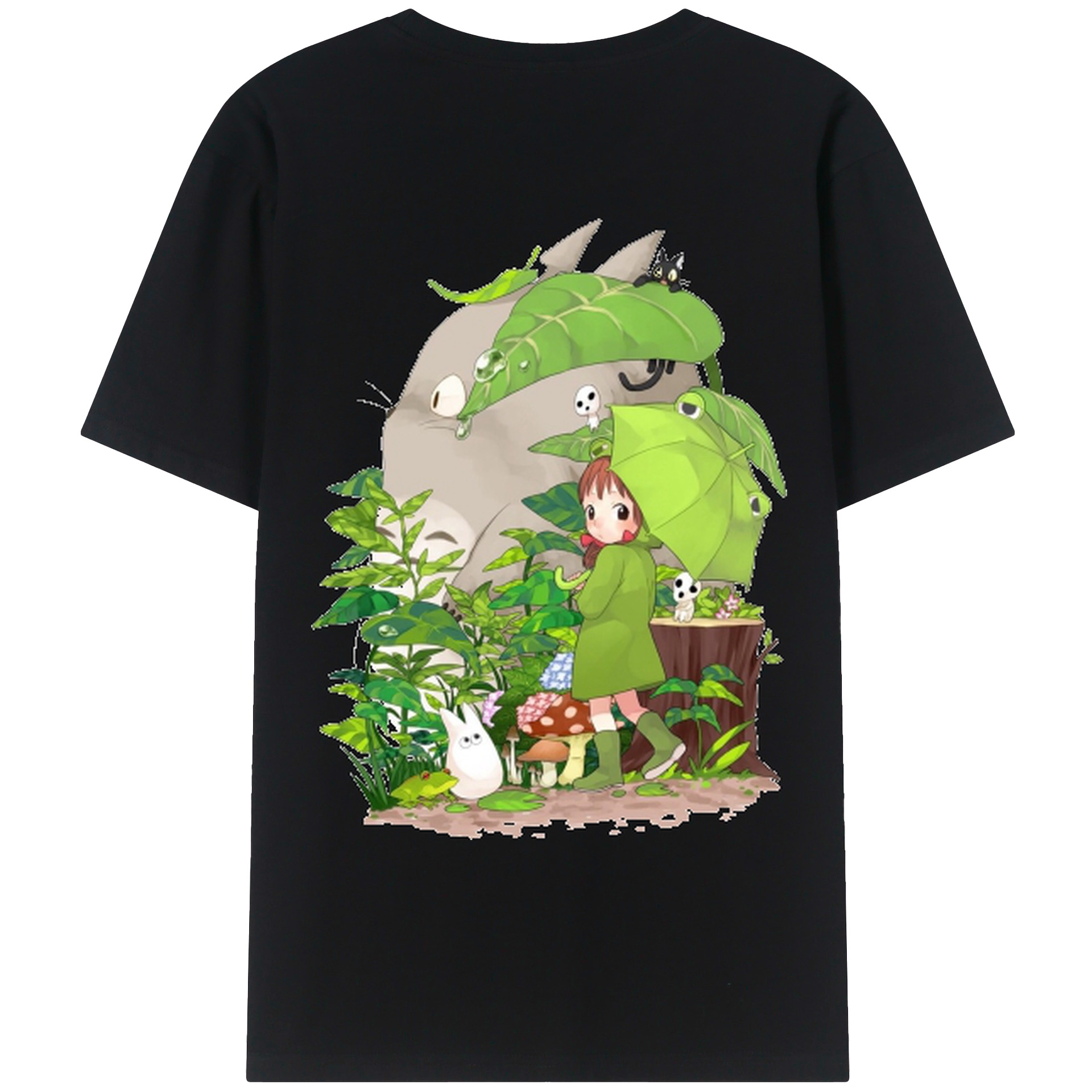 （画像用） となりのトトロ 草壁メイ 草壁サツキ My Neighbor Totoro Satsuki Kusakabe Mei Kusakabe レディース半袖Tシャツ(バックプリント)
