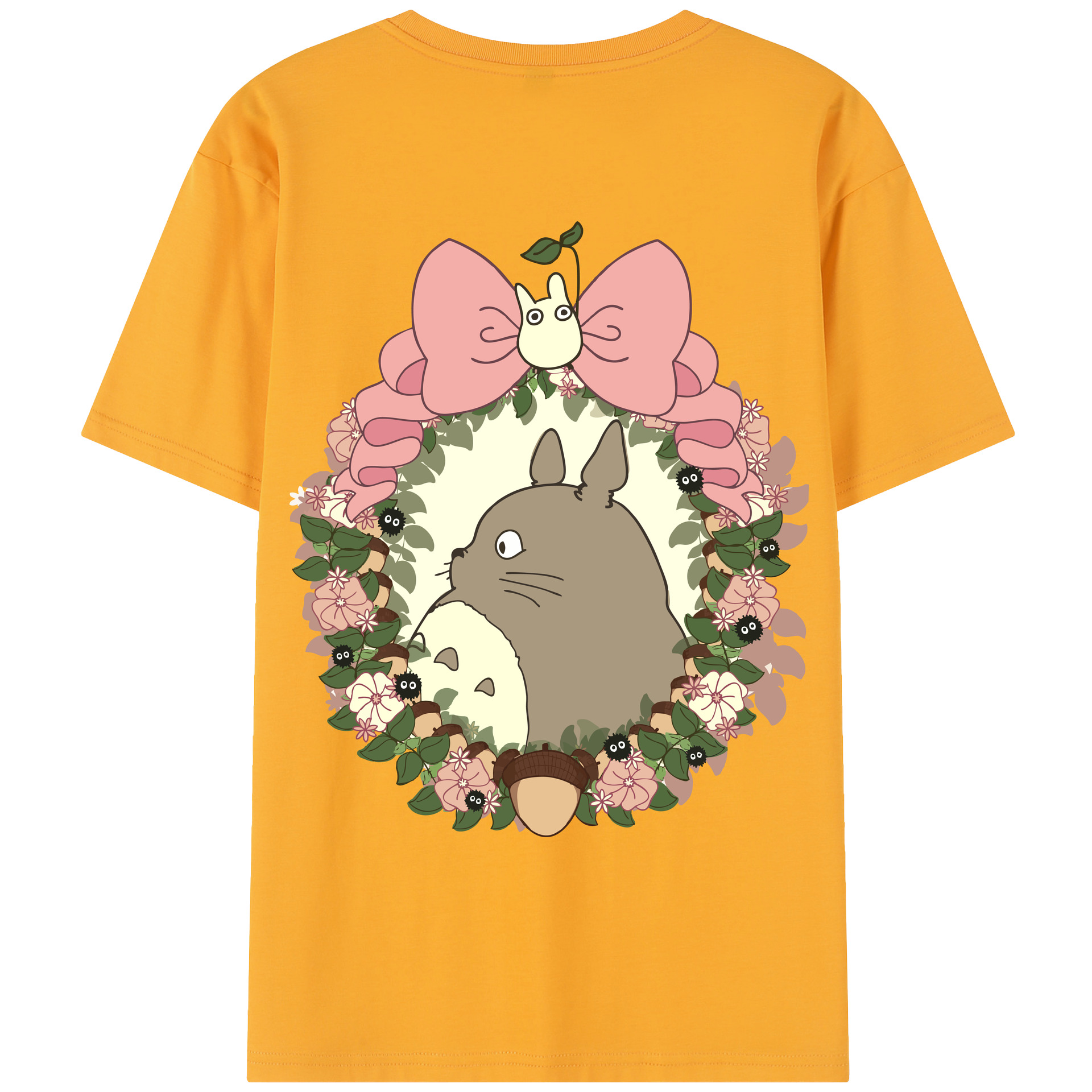 （画像用） となりのトトロ 草壁メイ 草壁サツキ My Neighbor Totoro Satsuki Kusakabe Mei Kusakabe レディース半袖Tシャツ(バックプリント)