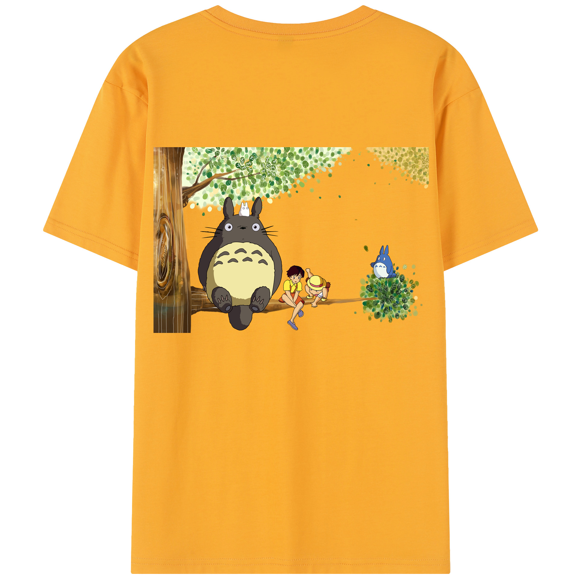 （画像用） となりのトトロ 草壁メイ 草壁サツキ My Neighbor Totoro Satsuki Kusakabe Mei Kusakabe レディース半袖Tシャツ(バックプリント)