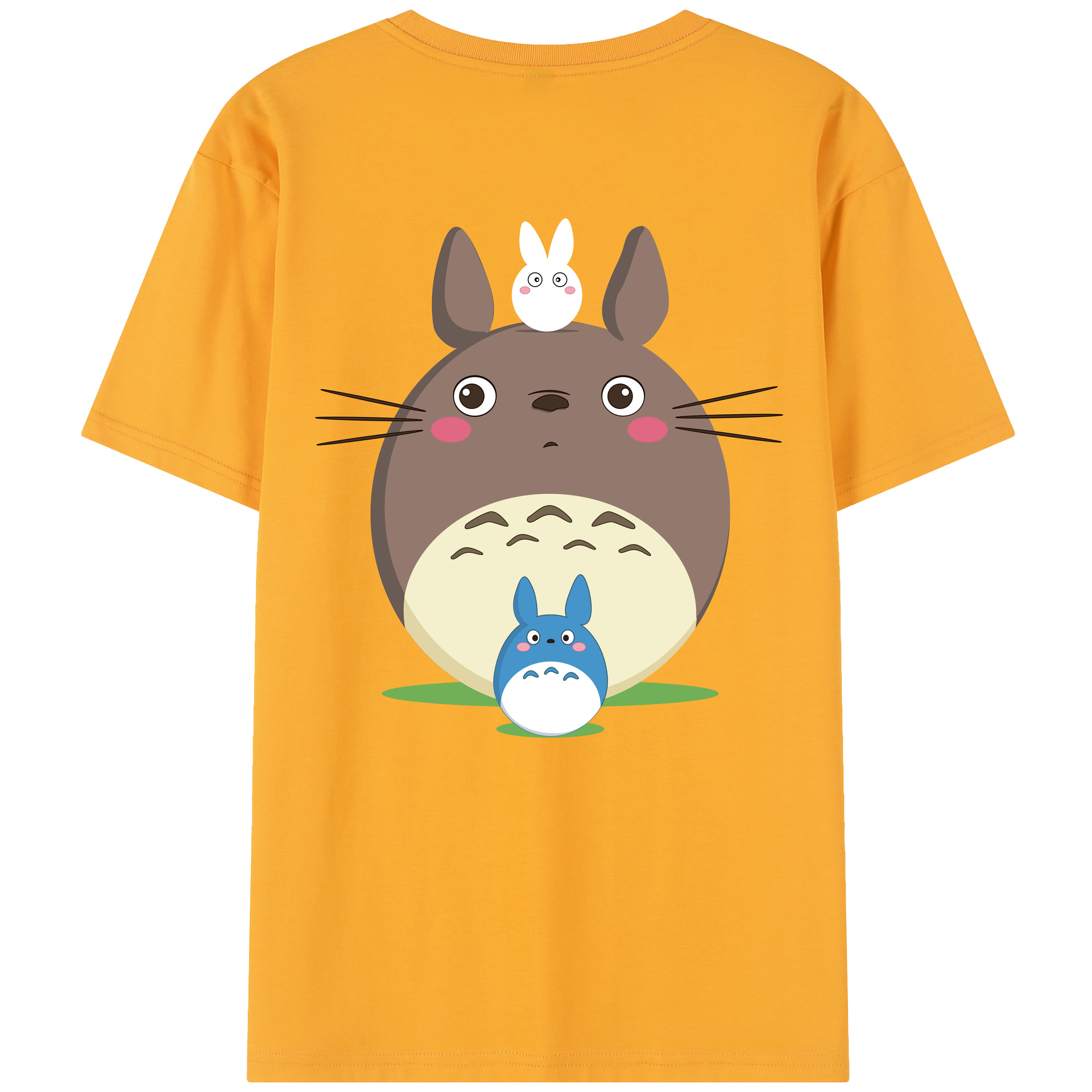（画像用） となりのトトロ 草壁メイ 草壁サツキ My Neighbor Totoro Satsuki Kusakabe Mei Kusakabe レディース半袖Tシャツ(バックプリント)