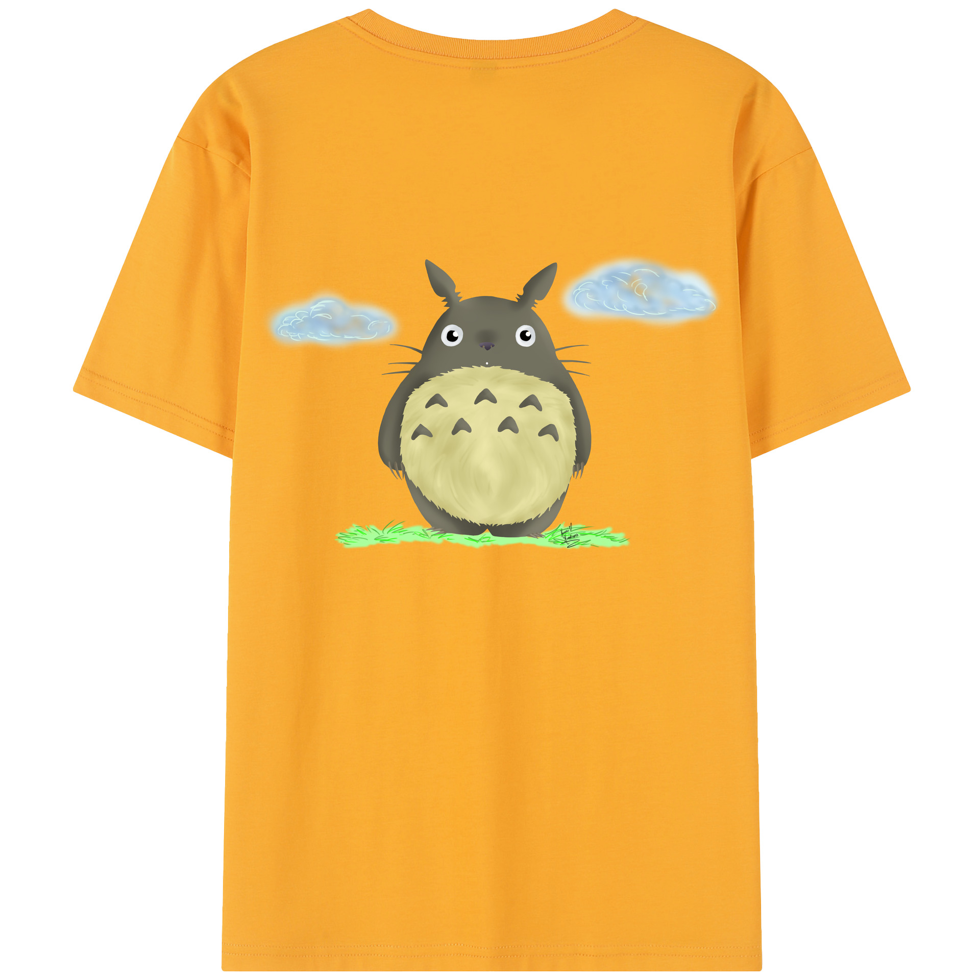 （画像用） となりのトトロ 草壁メイ 草壁サツキ My Neighbor Totoro Satsuki Kusakabe Mei Kusakabe レディース半袖Tシャツ(バックプリント)