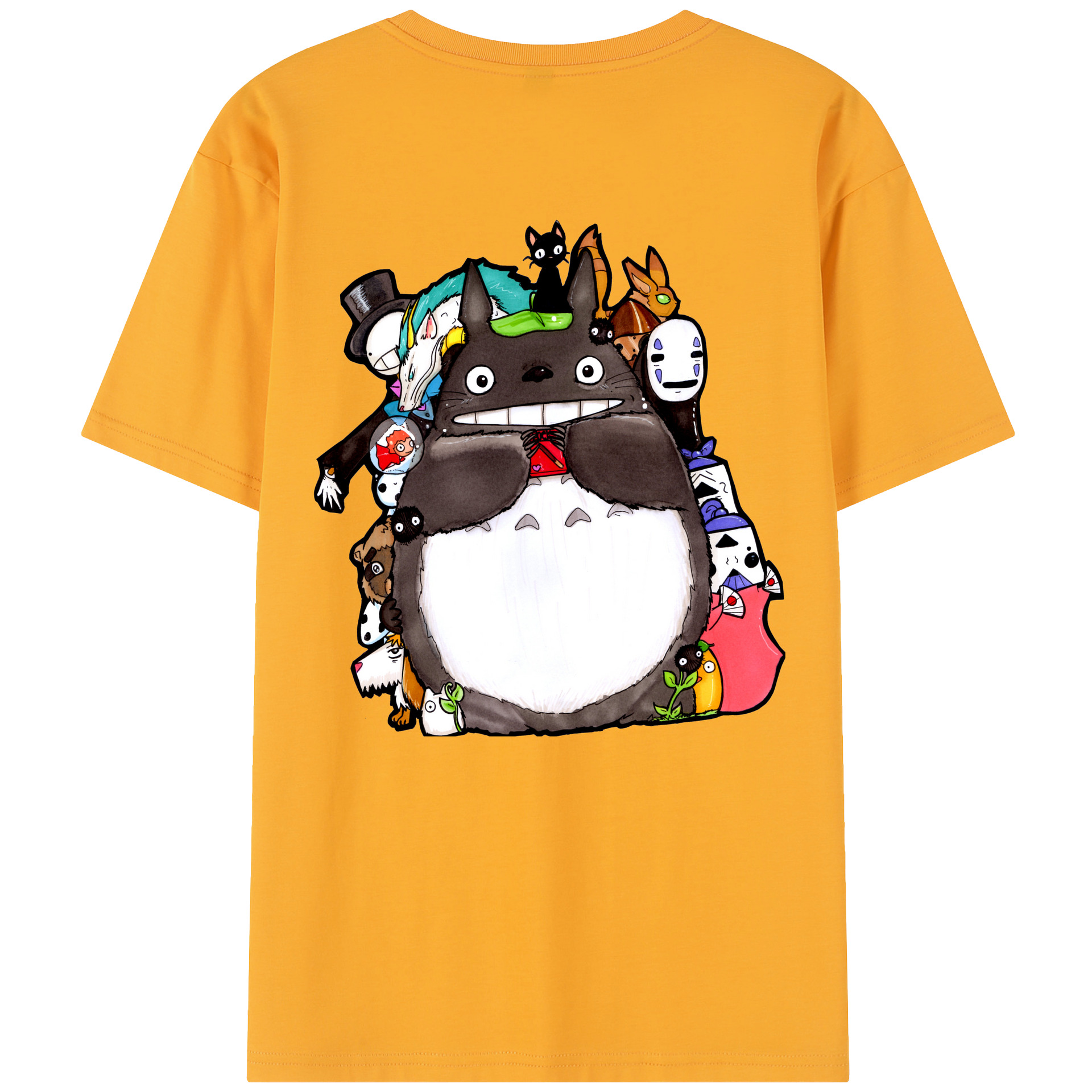 （画像用） となりのトトロ 草壁メイ 草壁サツキ My Neighbor Totoro Satsuki Kusakabe Mei Kusakabe レディース半袖Tシャツ(バックプリント)