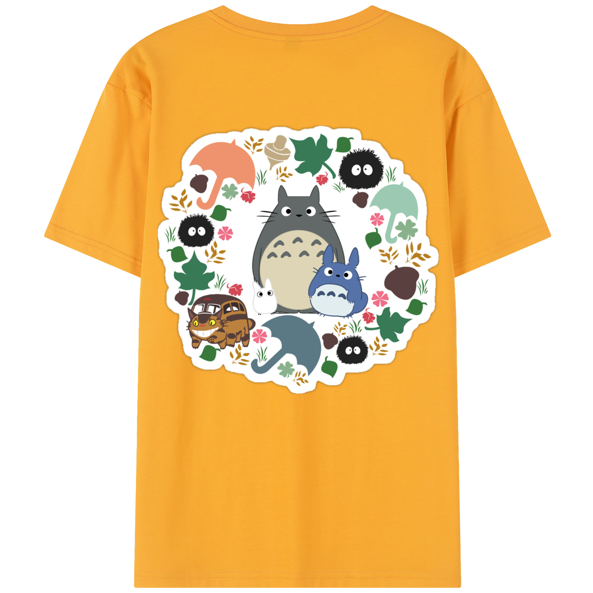 （画像用） となりのトトロ 草壁メイ 草壁サツキ My Neighbor Totoro Satsuki Kusakabe Mei Kusakabe レディース半袖Tシャツ(バックプリント)