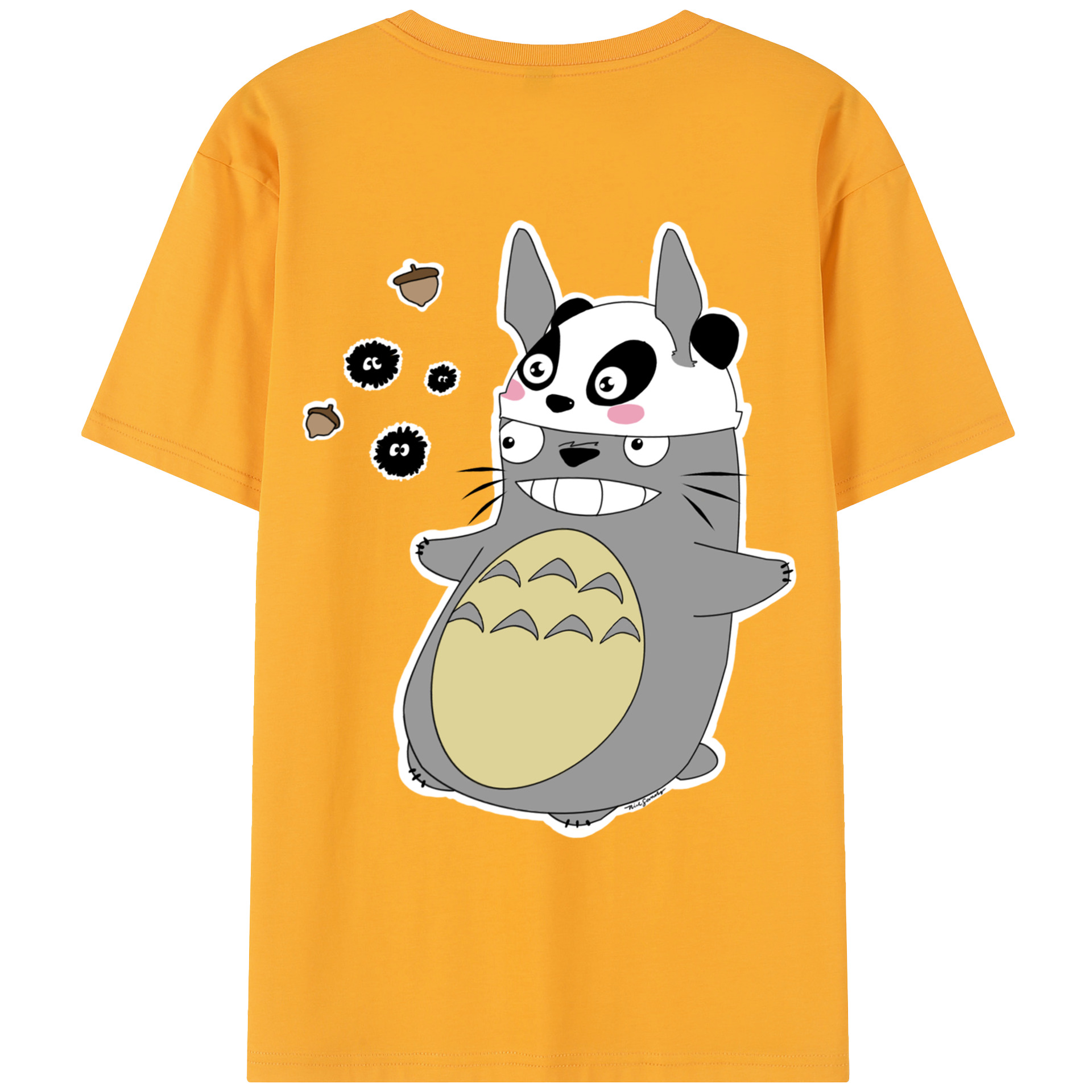 （画像用） となりのトトロ 草壁メイ 草壁サツキ My Neighbor Totoro Satsuki Kusakabe Mei Kusakabe レディース半袖Tシャツ(バックプリント)