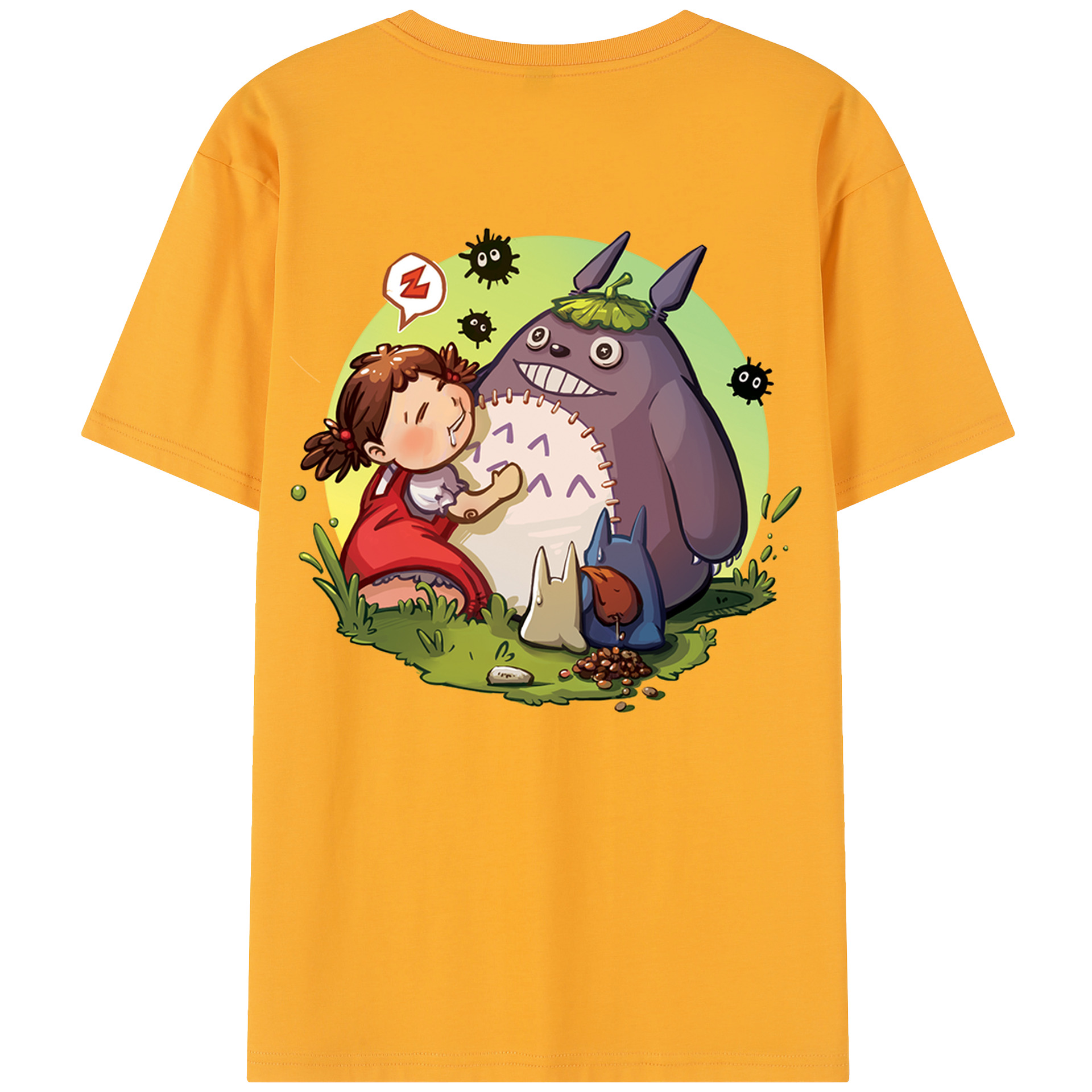 （画像用） となりのトトロ 草壁メイ 草壁サツキ My Neighbor Totoro Satsuki Kusakabe Mei Kusakabe レディース半袖Tシャツ(バックプリント)