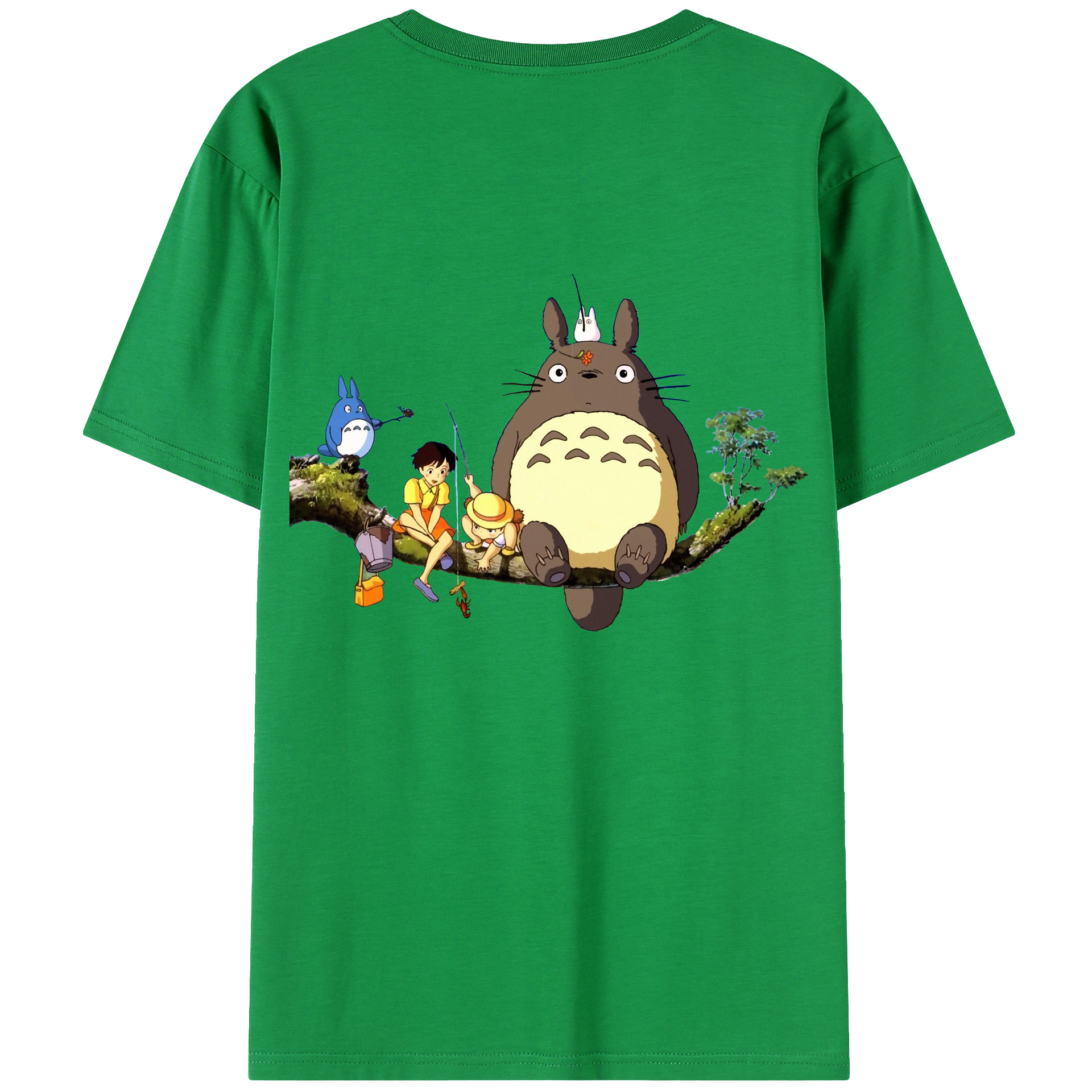 （画像用） となりのトトロ 草壁メイ 草壁サツキ My Neighbor Totoro Satsuki Kusakabe Mei Kusakabe レディース半袖Tシャツ(バックプリント)