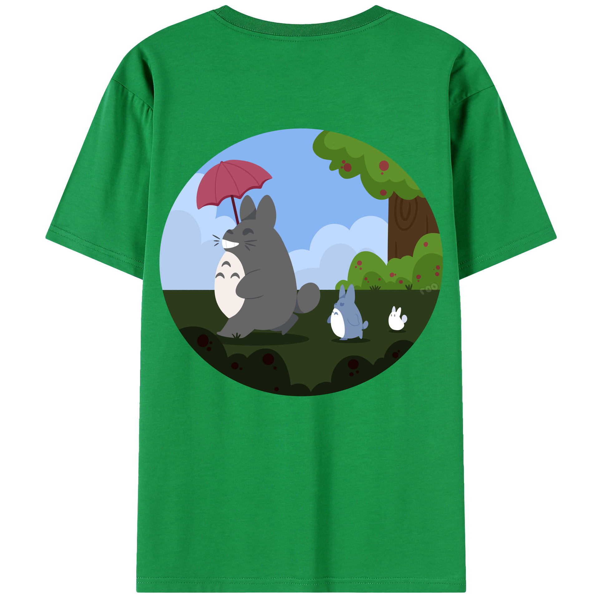 （画像用） となりのトトロ 草壁メイ 草壁サツキ My Neighbor Totoro Satsuki Kusakabe Mei Kusakabe レディース半袖Tシャツ(バックプリント)