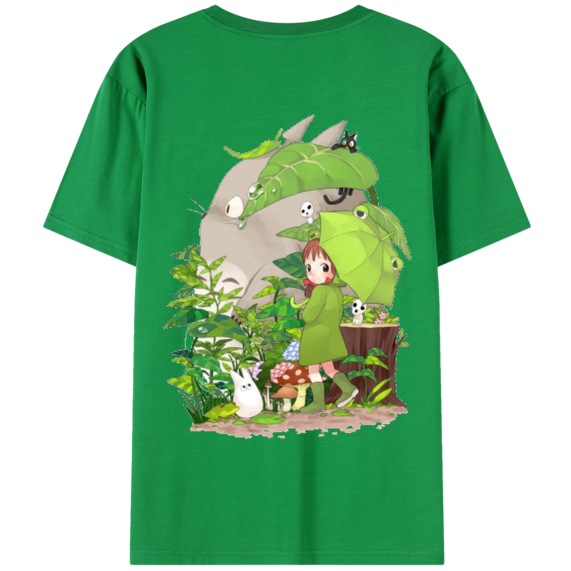 （画像用） となりのトトロ 草壁メイ 草壁サツキ My Neighbor Totoro Satsuki Kusakabe Mei Kusakabe レディース半袖Tシャツ(バックプリント)