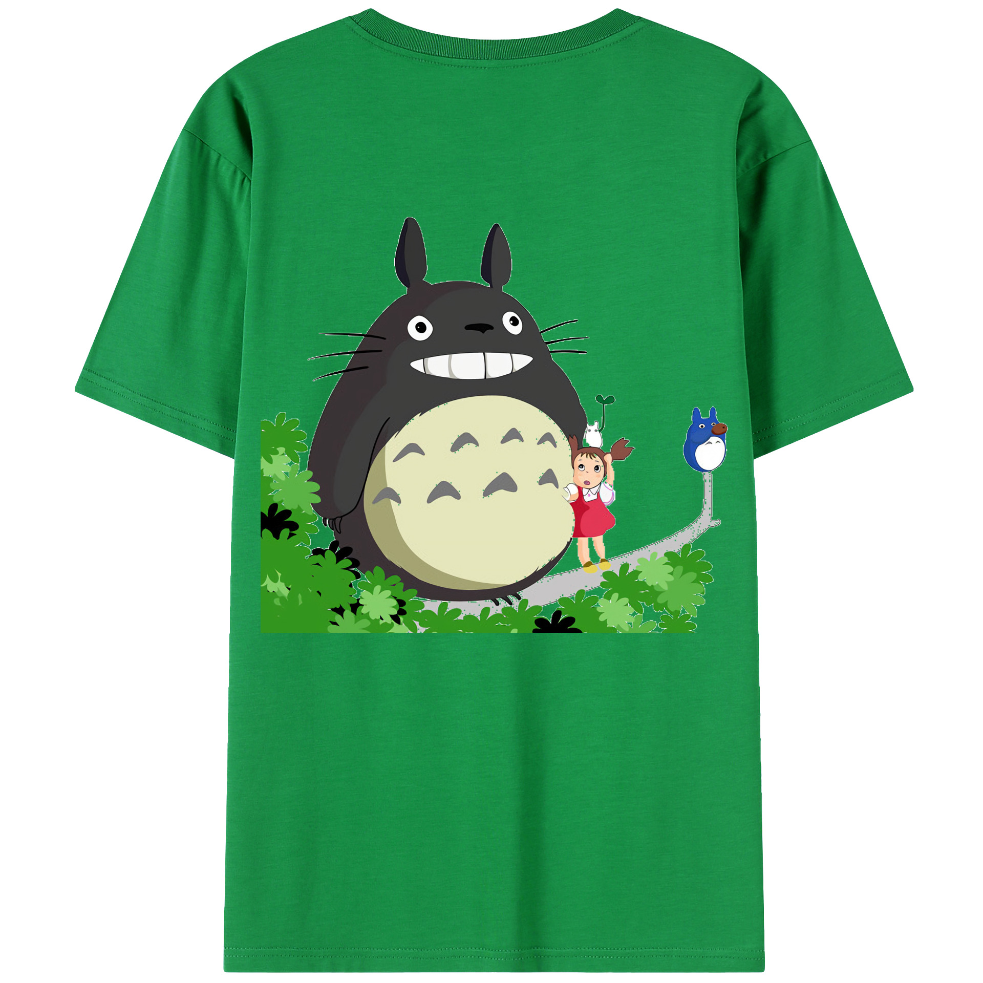 （画像用） となりのトトロ 草壁メイ 草壁サツキ My Neighbor Totoro Satsuki Kusakabe Mei Kusakabe レディース半袖Tシャツ(バックプリント)