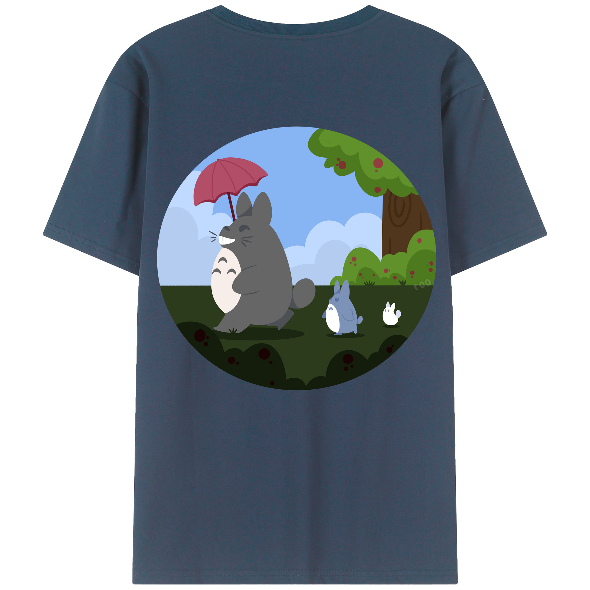 （画像用） となりのトトロ 草壁メイ 草壁サツキ My Neighbor Totoro Satsuki Kusakabe Mei Kusakabe レディース半袖Tシャツ(バックプリント)