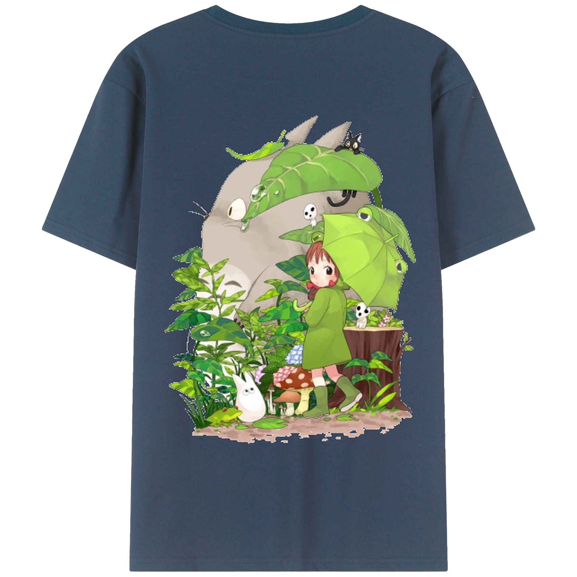 （画像用） となりのトトロ 草壁メイ 草壁サツキ My Neighbor Totoro Satsuki Kusakabe Mei Kusakabe レディース半袖Tシャツ(バックプリント)