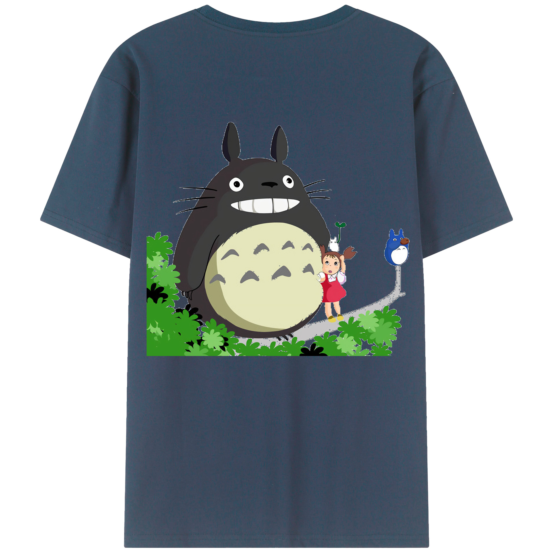 （画像用） となりのトトロ 草壁メイ 草壁サツキ My Neighbor Totoro Satsuki Kusakabe Mei Kusakabe レディース半袖Tシャツ(バックプリント)