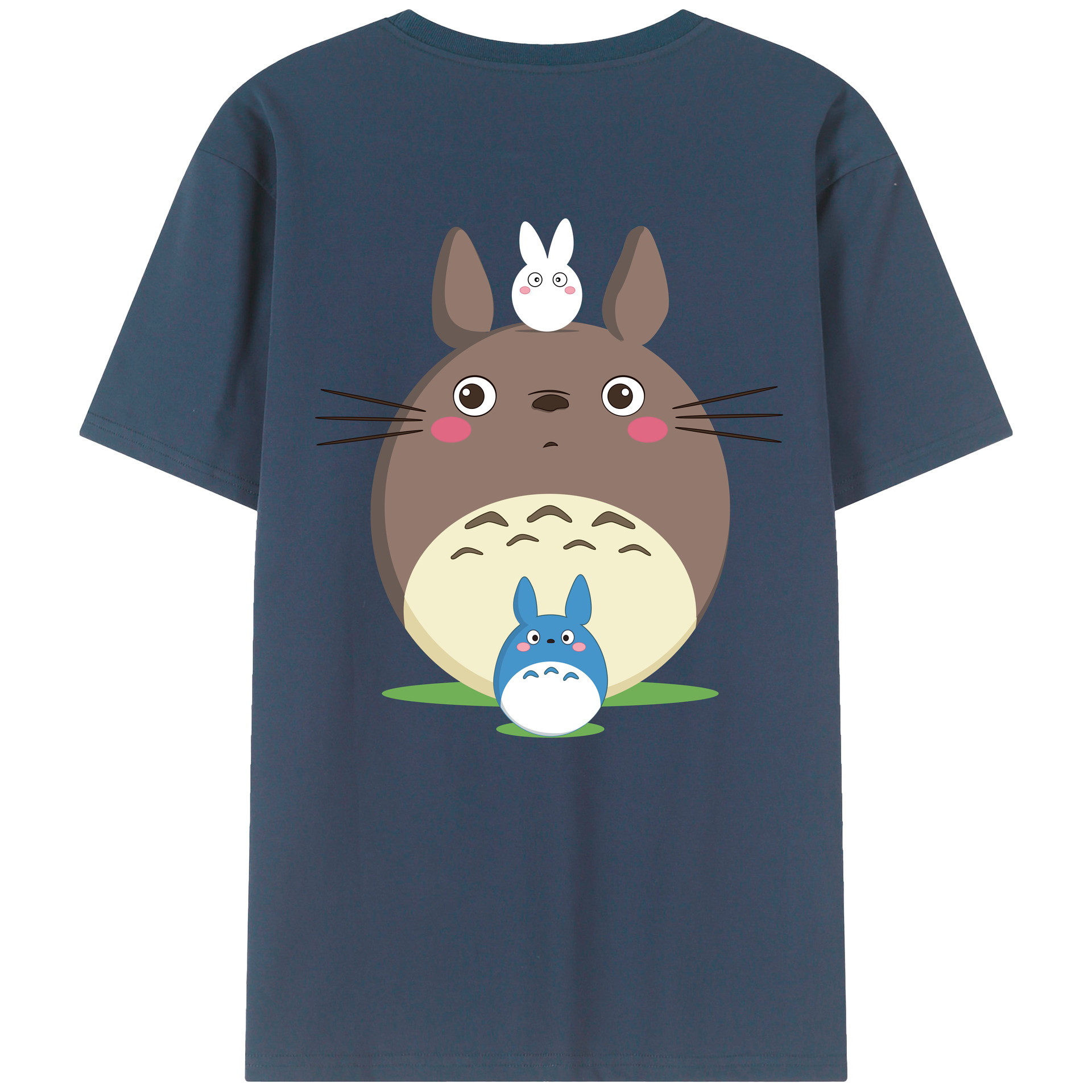 （画像用） となりのトトロ 草壁メイ 草壁サツキ My Neighbor Totoro Satsuki Kusakabe Mei Kusakabe レディース半袖Tシャツ(バックプリント)