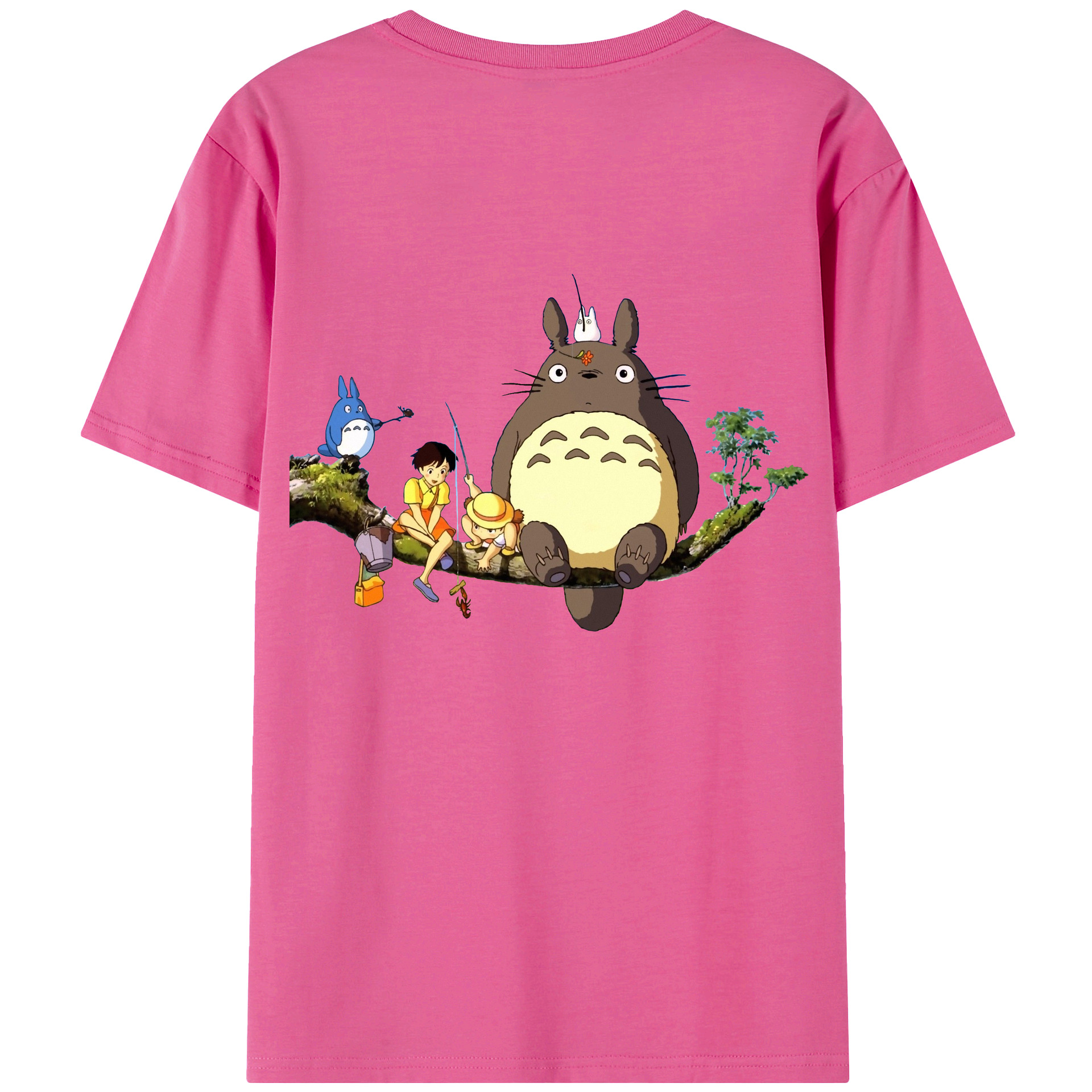 （画像用） となりのトトロ 草壁メイ 草壁サツキ My Neighbor Totoro Satsuki Kusakabe Mei Kusakabe レディース半袖Tシャツ(バックプリント)