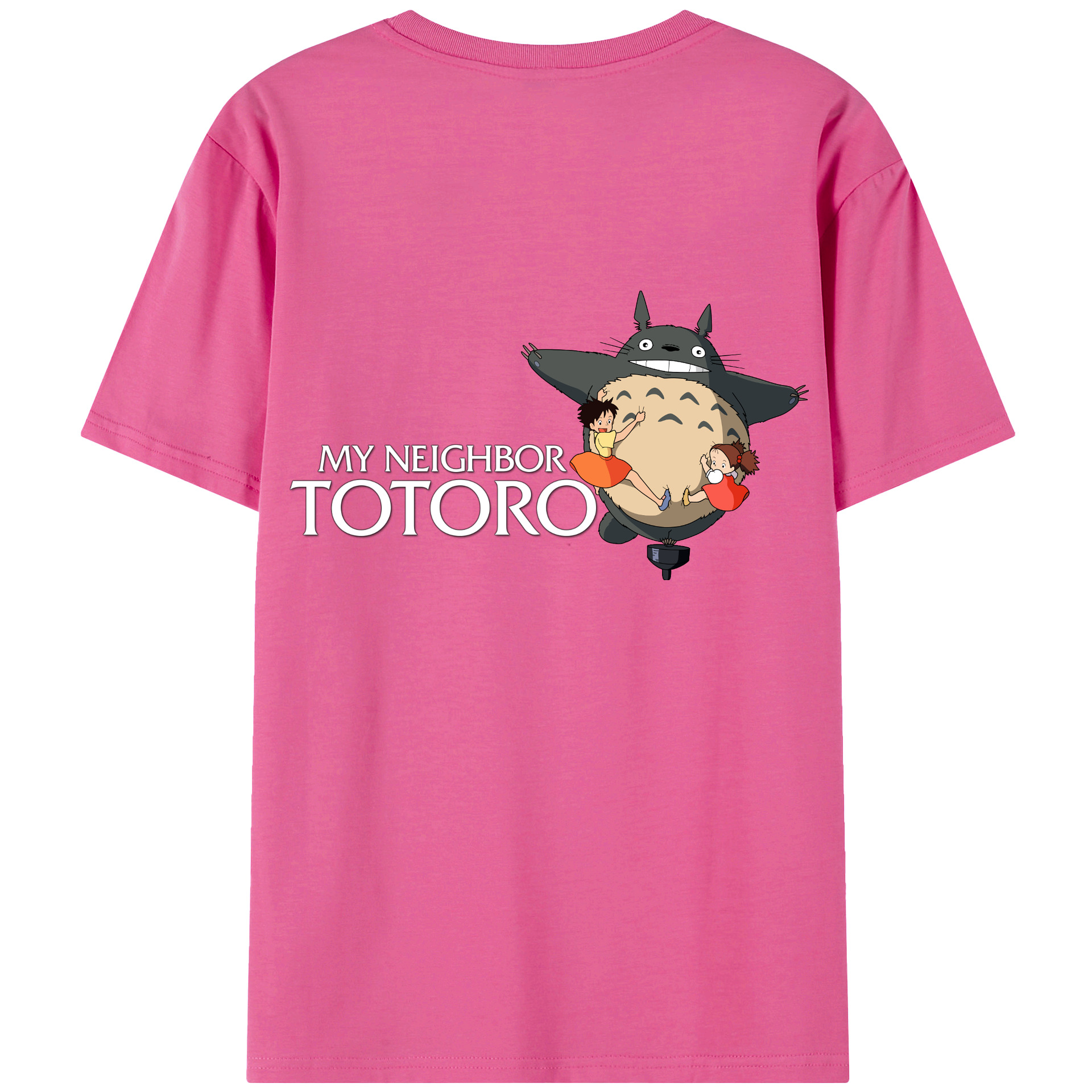 （画像用） となりのトトロ 草壁メイ 草壁サツキ My Neighbor Totoro Satsuki Kusakabe Mei Kusakabe レディース半袖Tシャツ(バックプリント)