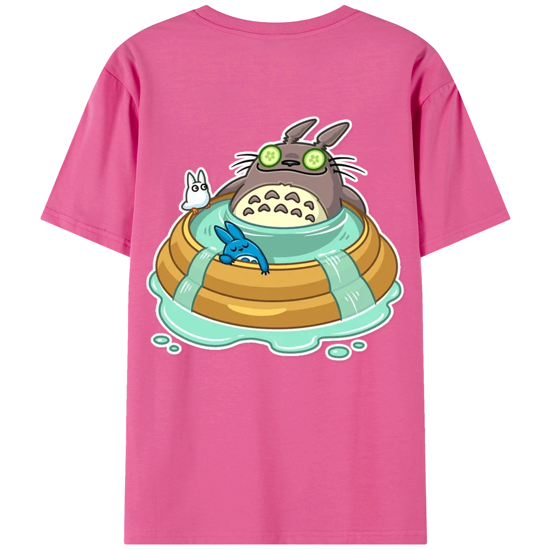 （画像用） となりのトトロ 草壁メイ 草壁サツキ My Neighbor Totoro Satsuki Kusakabe Mei Kusakabe レディース半袖Tシャツ(バックプリント)