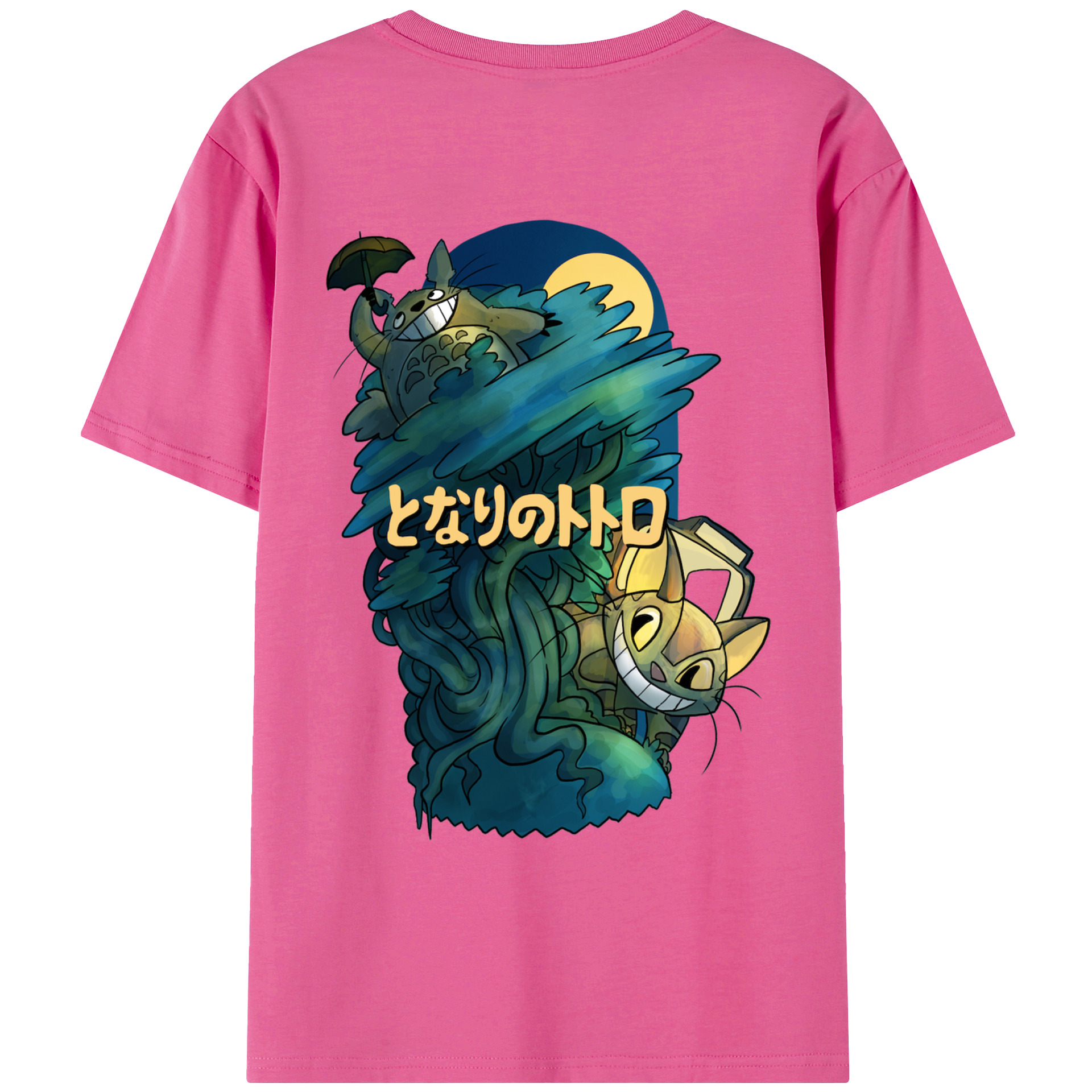 （画像用） となりのトトロ 草壁メイ 草壁サツキ My Neighbor Totoro Satsuki Kusakabe Mei Kusakabe レディース半袖Tシャツ(バックプリント)