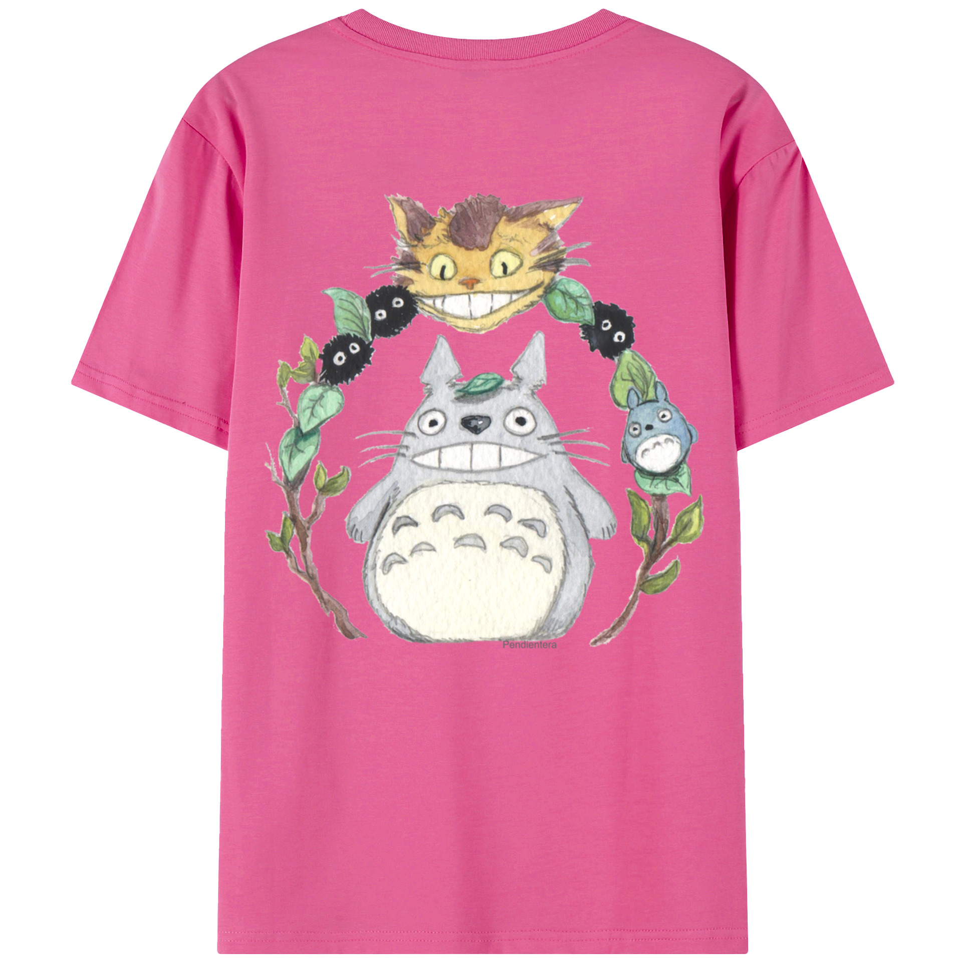 （画像用） となりのトトロ 草壁メイ 草壁サツキ My Neighbor Totoro Satsuki Kusakabe Mei Kusakabe レディース半袖Tシャツ(バックプリント)