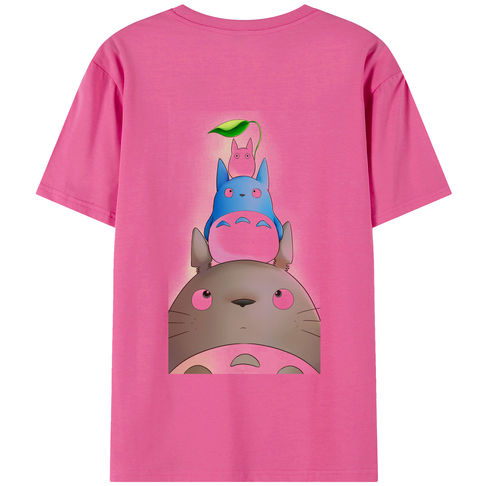 （画像用） となりのトトロ 草壁メイ 草壁サツキ My Neighbor Totoro Satsuki Kusakabe Mei Kusakabe レディース半袖Tシャツ(バックプリント)