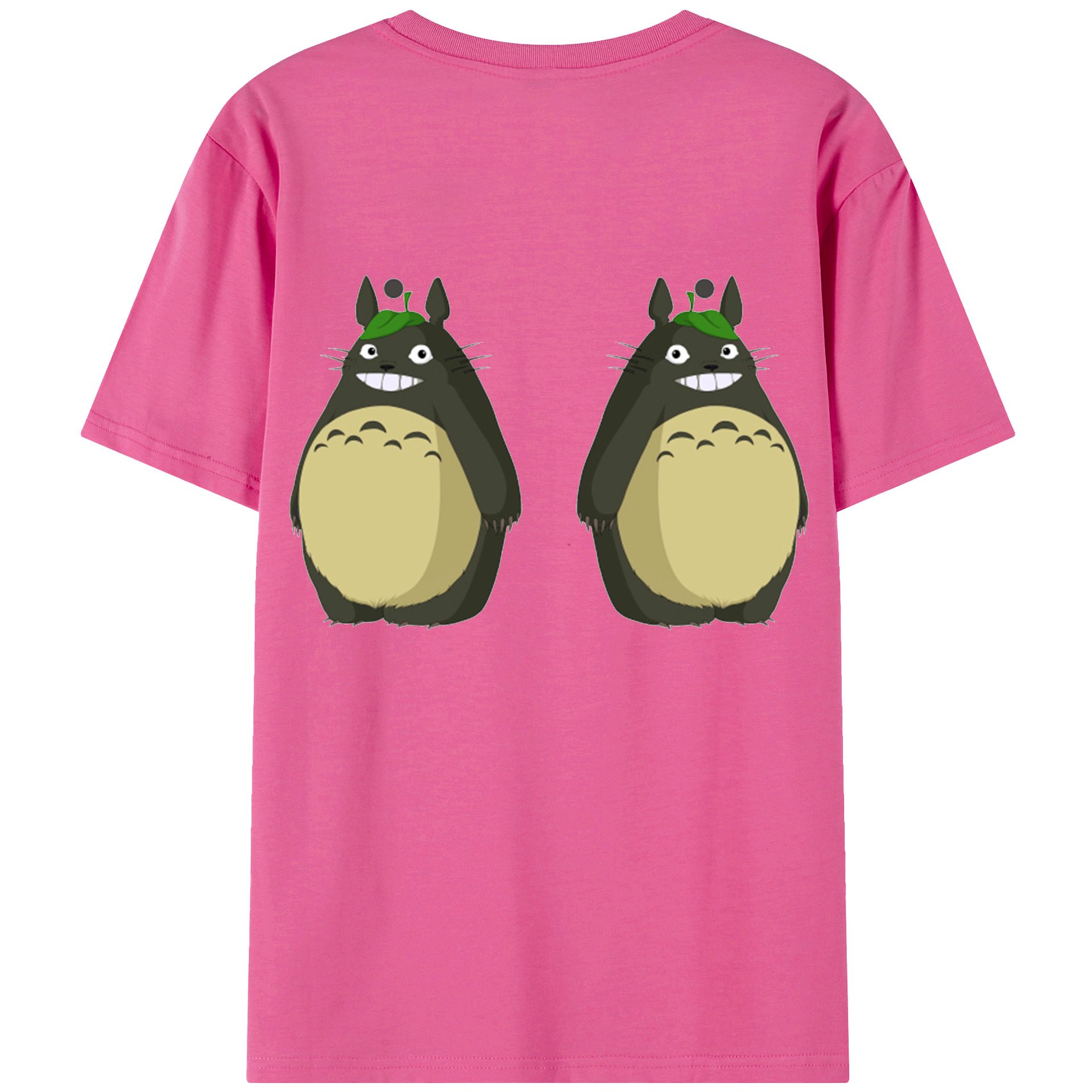 （画像用） となりのトトロ 草壁メイ 草壁サツキ My Neighbor Totoro Satsuki Kusakabe Mei Kusakabe レディース半袖Tシャツ(バックプリント)