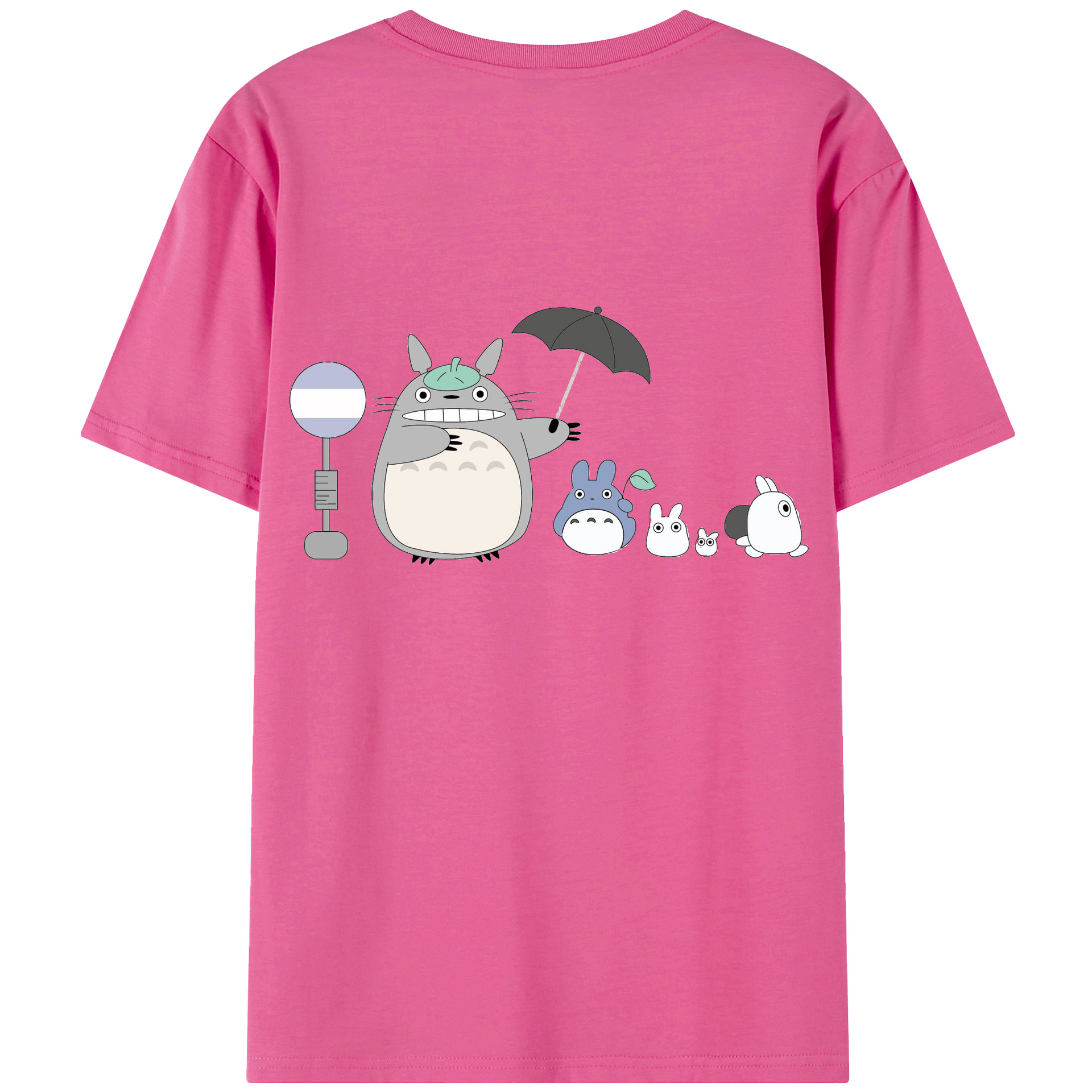 （画像用） となりのトトロ 草壁メイ 草壁サツキ My Neighbor Totoro Satsuki Kusakabe Mei Kusakabe レディース半袖Tシャツ(バックプリント)