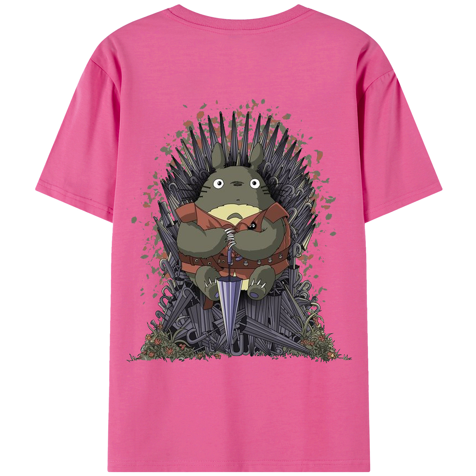 （画像用） となりのトトロ 草壁メイ 草壁サツキ My Neighbor Totoro Satsuki Kusakabe Mei Kusakabe レディース半袖Tシャツ(バックプリント)