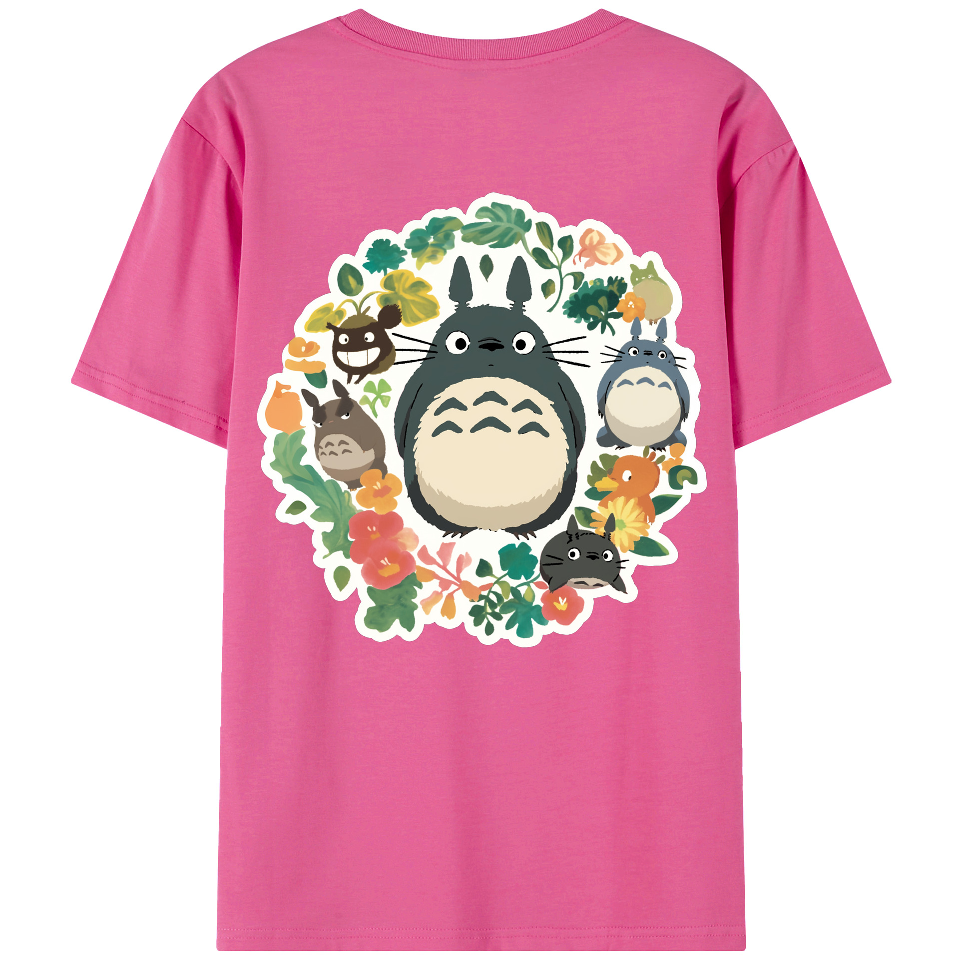 （画像用） となりのトトロ 草壁メイ 草壁サツキ My Neighbor Totoro Satsuki Kusakabe Mei Kusakabe レディース半袖Tシャツ(バックプリント)
