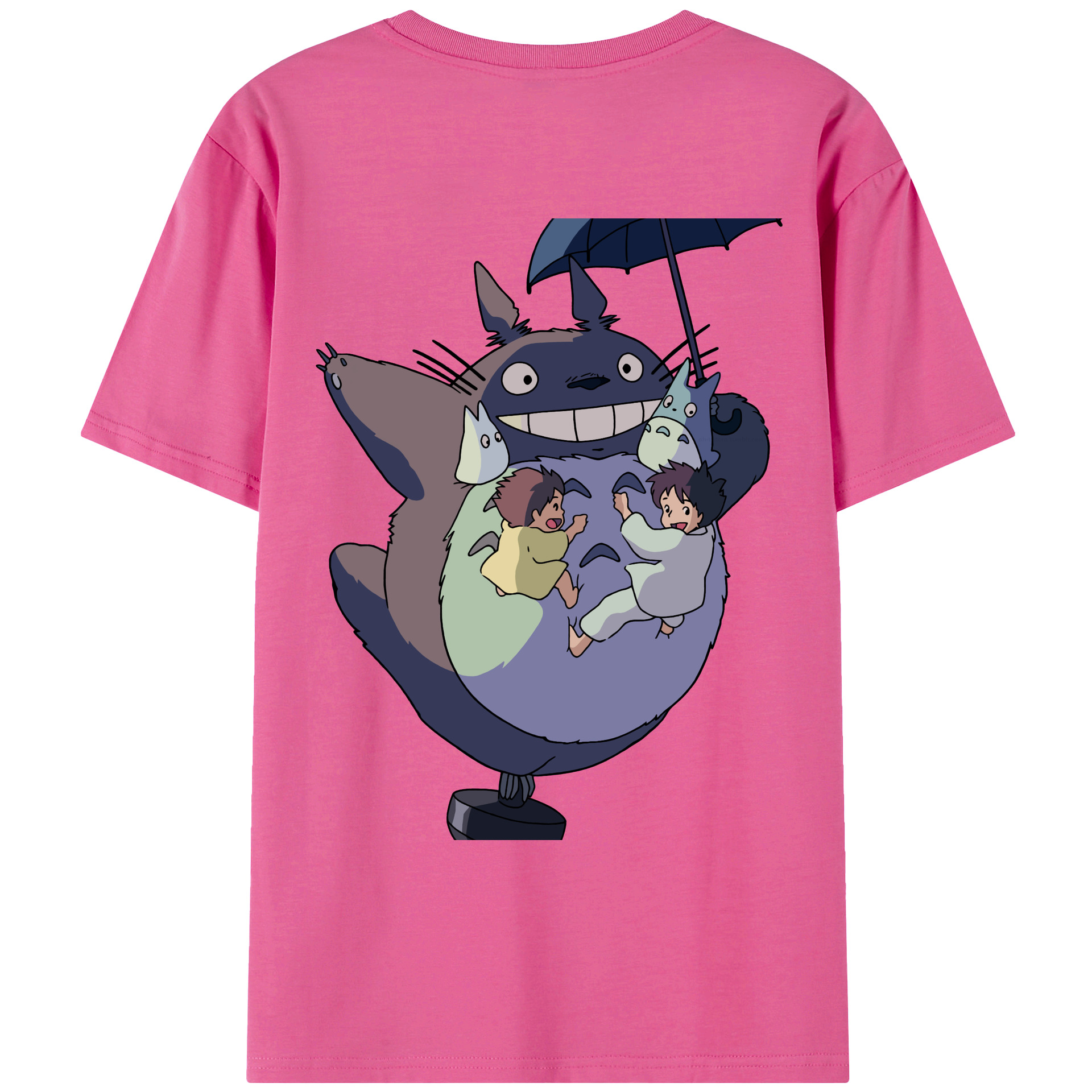 （画像用） となりのトトロ 草壁メイ 草壁サツキ My Neighbor Totoro Satsuki Kusakabe Mei Kusakabe レディース半袖Tシャツ(バックプリント)